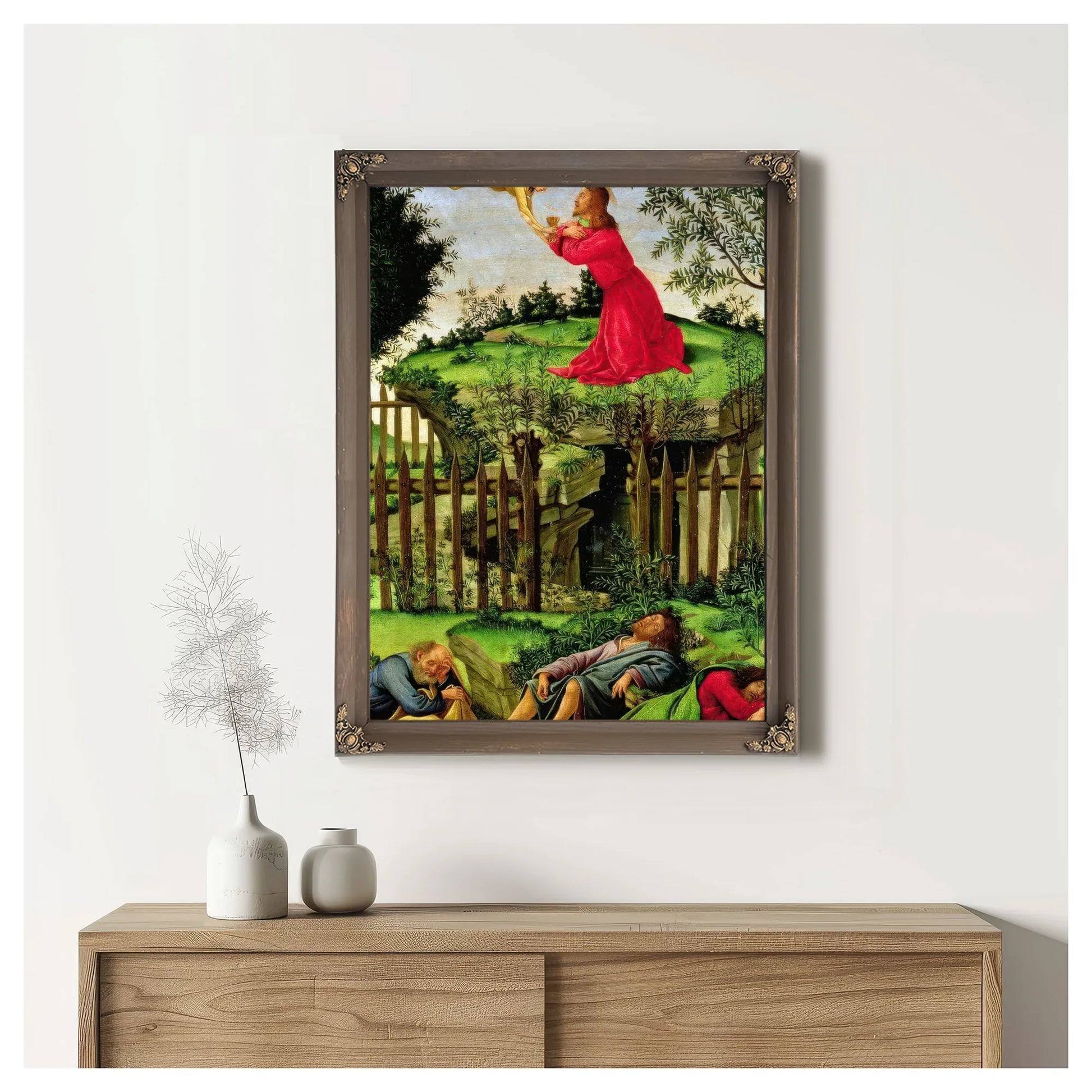 The Agony In The Garden By Sandro Botticelli Fine Art Print