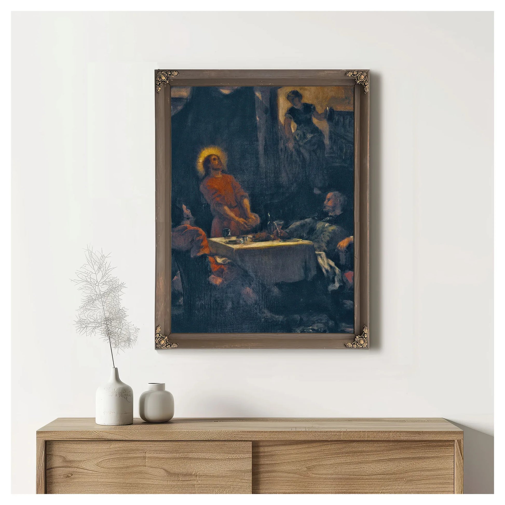 The Disciples At Emmaus By Eugene Delacroix Fine Art Print