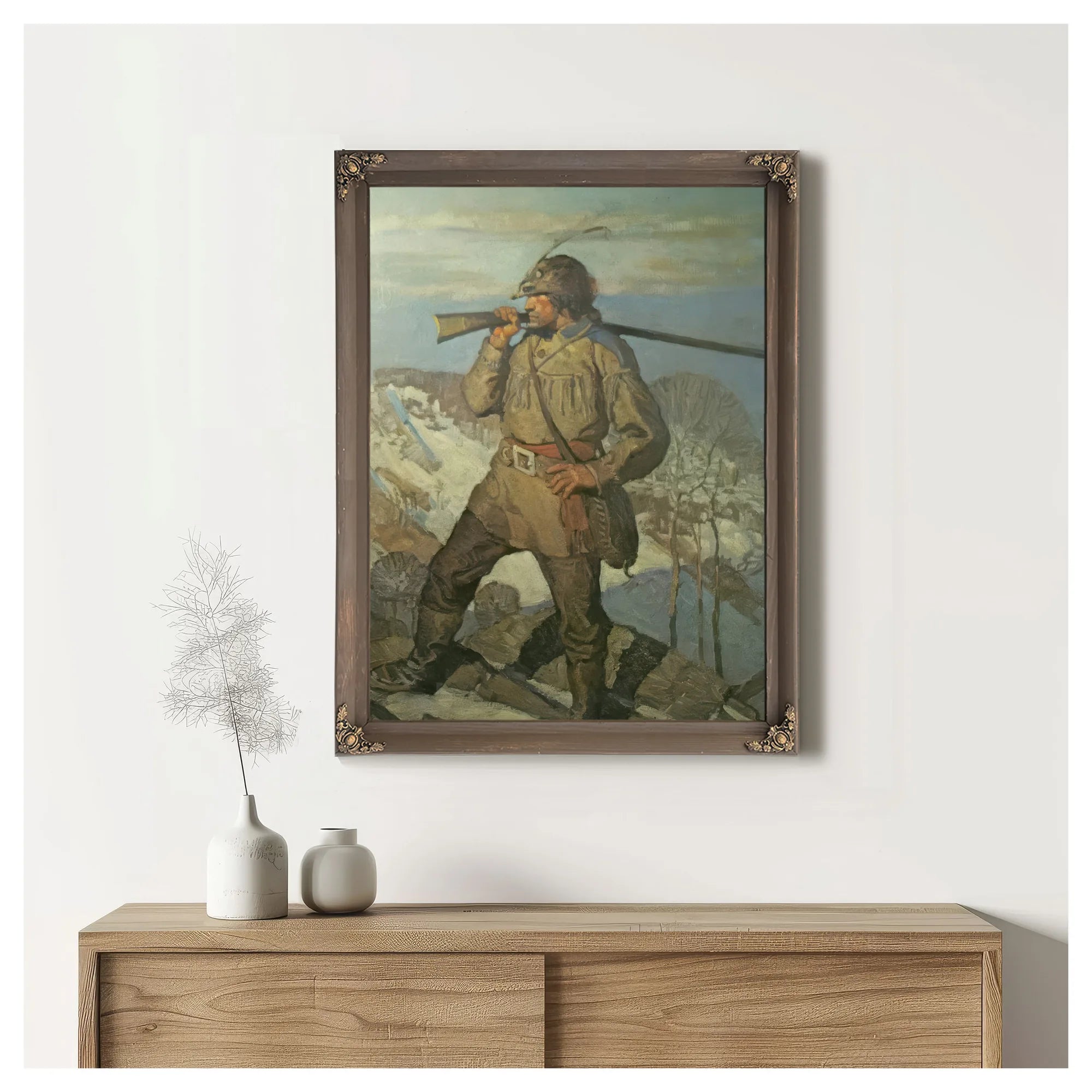 The Fronteirsman By NC Wyeth Fine Art Print