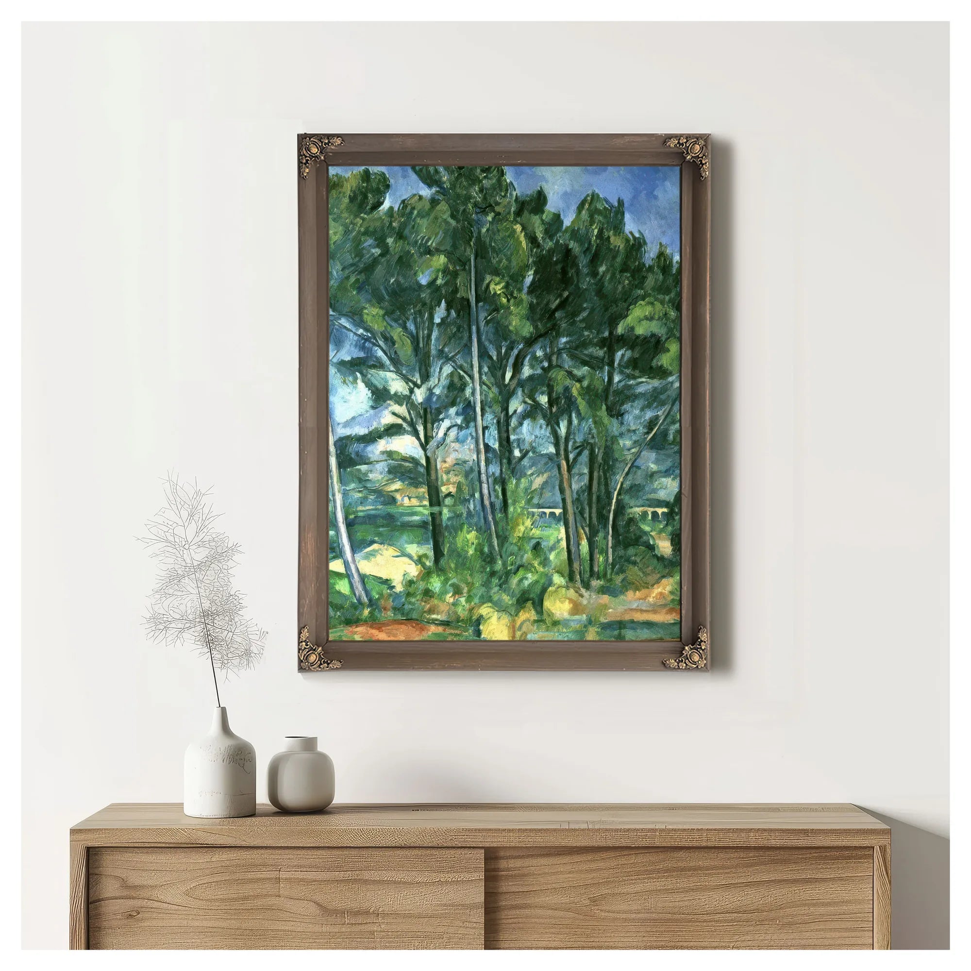 The Aqueduct (Montagne Sainte Victoire Seen Through Trees) By Paul Cezanne Fine Art Print