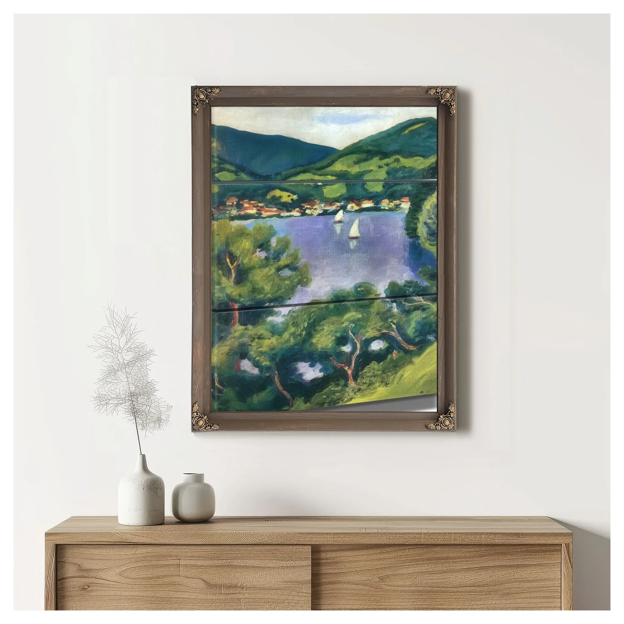 View Of Tegernsee By August Macke Fine Art Print