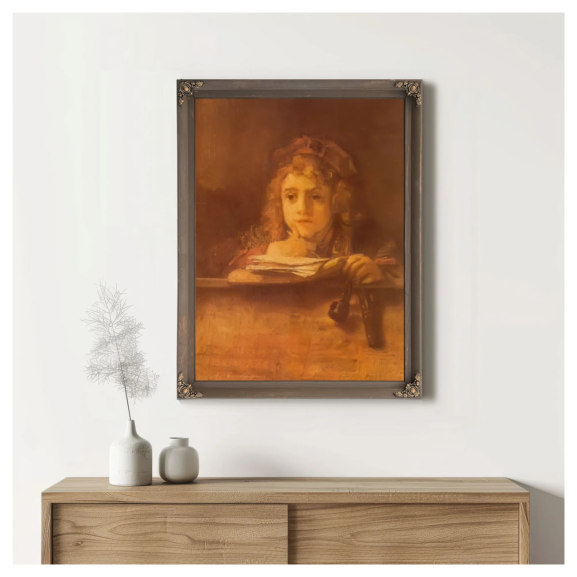 Titus At His Desk 1655 By Rembrandt Fine Art Print