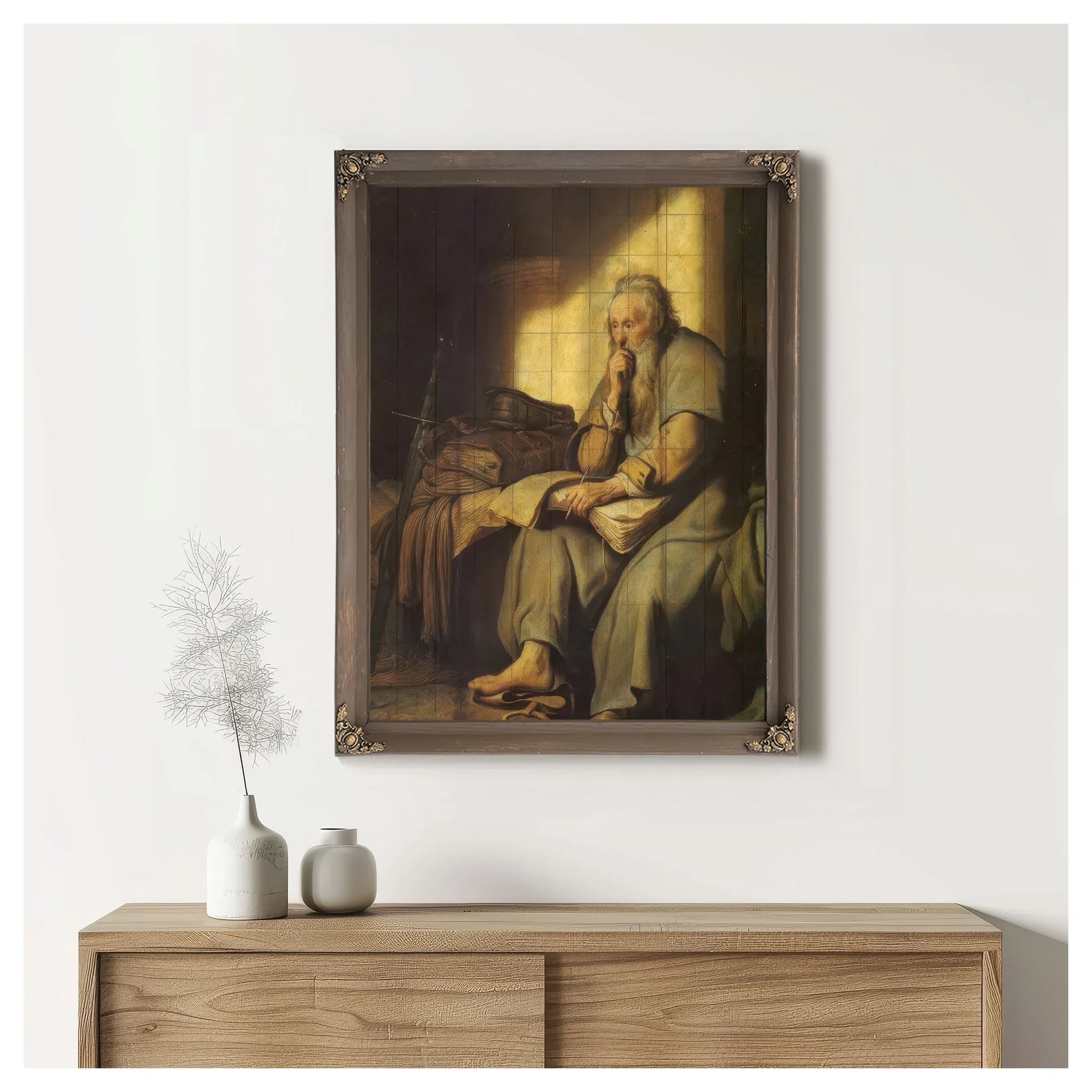 The Apostle Paul In Prison, 1627 By Rembrandt Fine Art Print