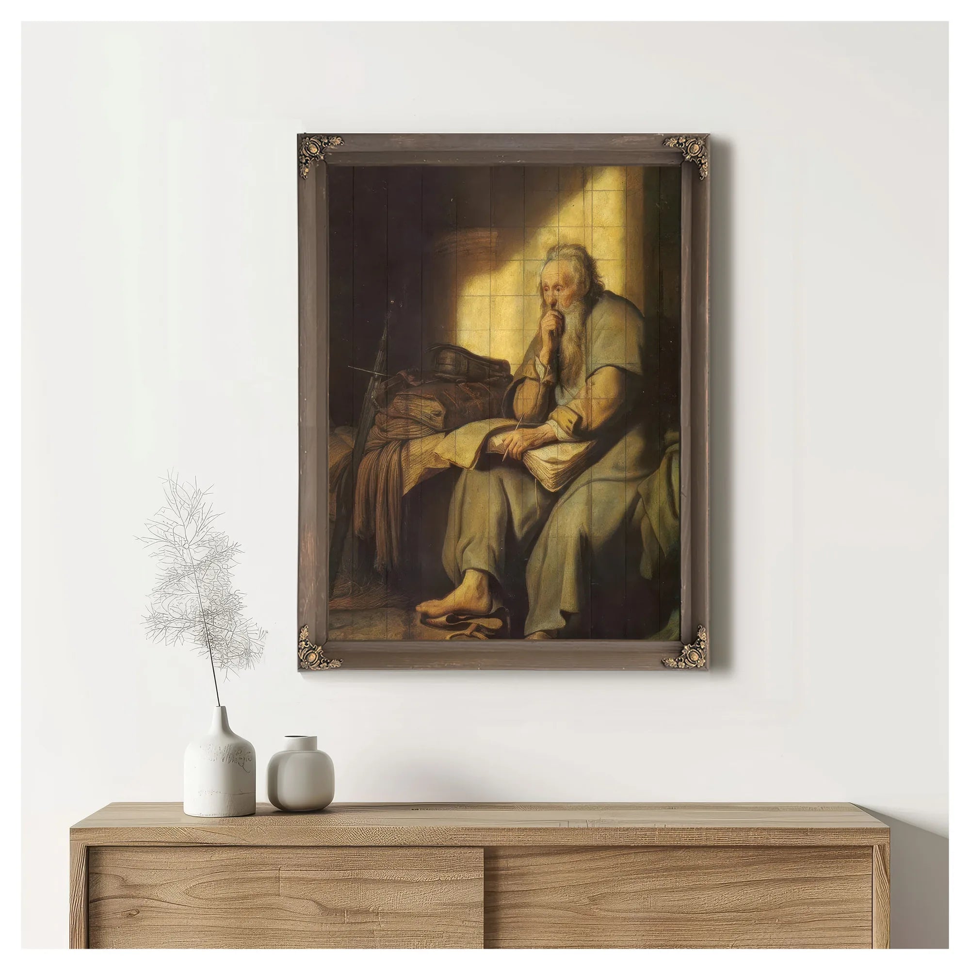 The Apostle Paul In Prison, 1627 By Rembrandt Fine Art Print
