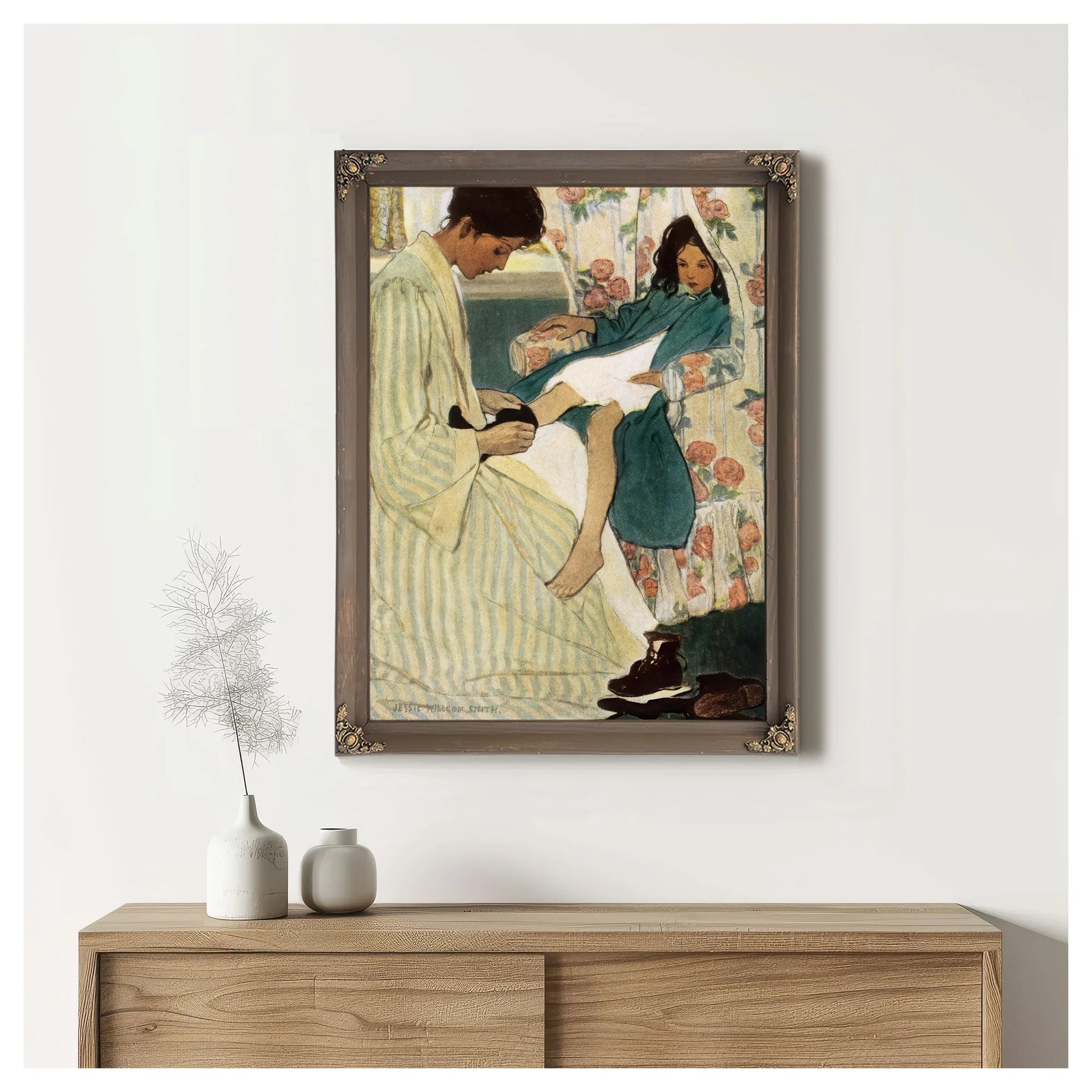 A Mothers Day Illustrated By Jessie Willcox Smith Fine Art Print