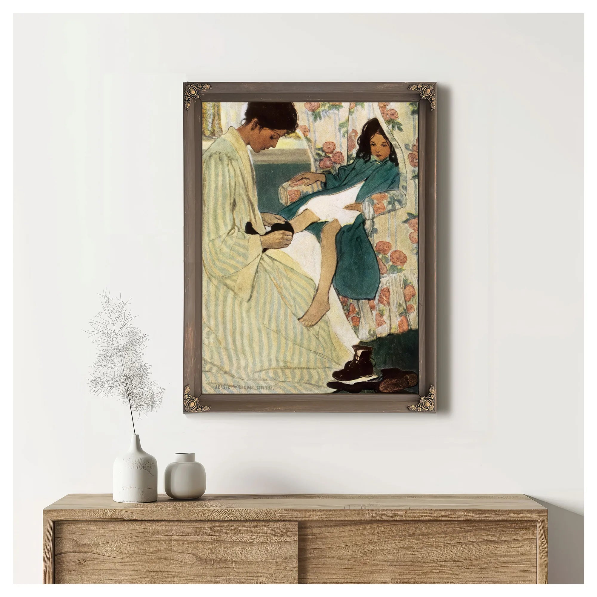 A Mothers Day Illustrated By Jessie Willcox Smith Fine Art Print