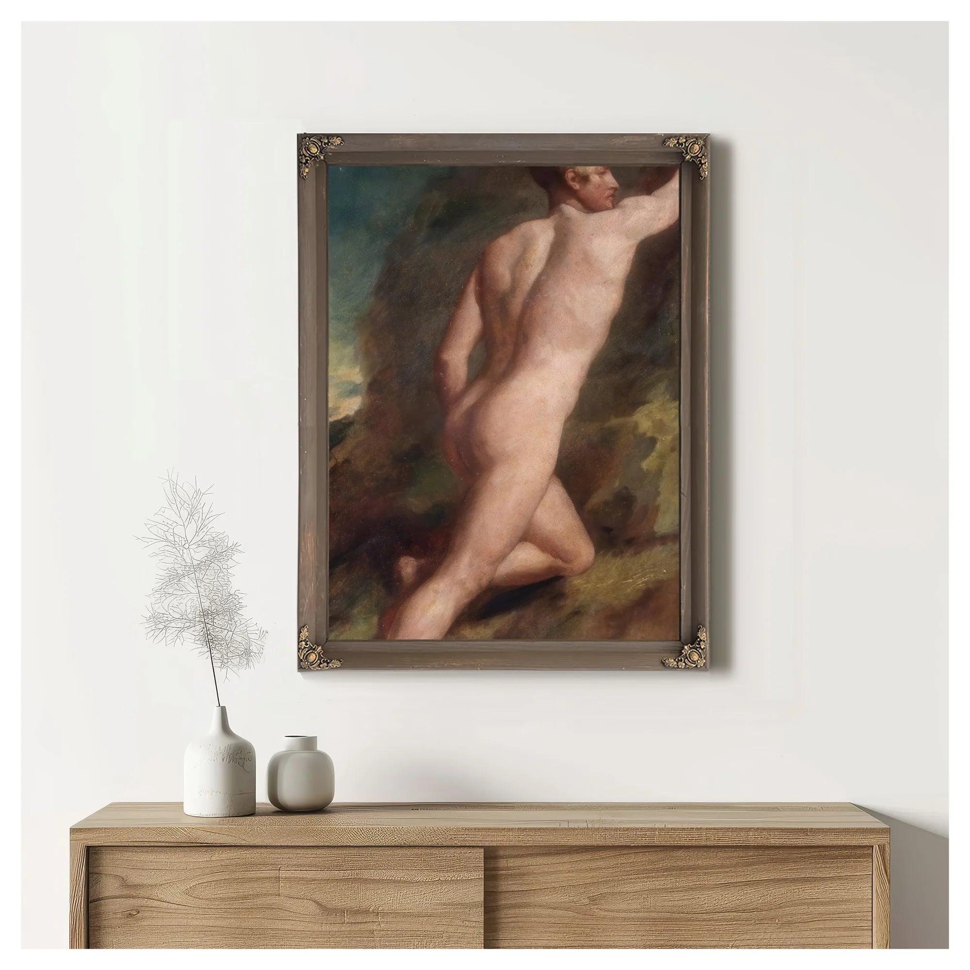 Male Nude Study By William Etty Fine Art Print