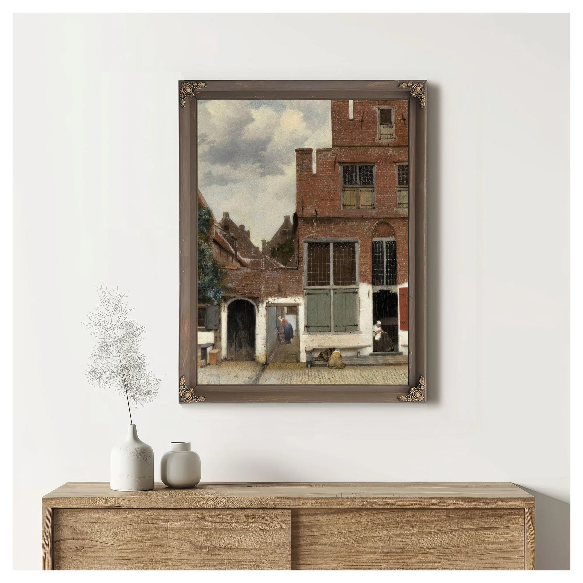 The Little Street 1661 By Johannes Vermeer Fine Art Print