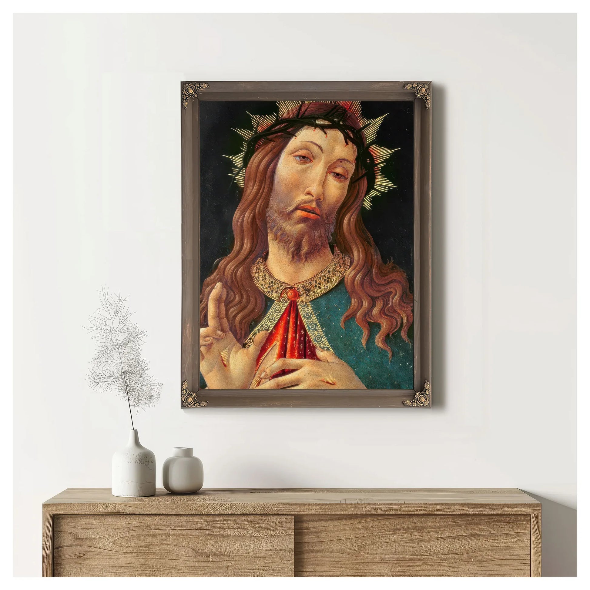 Ecce Homo Or The Redeemer By Sandro Botticelli Fine Art Print