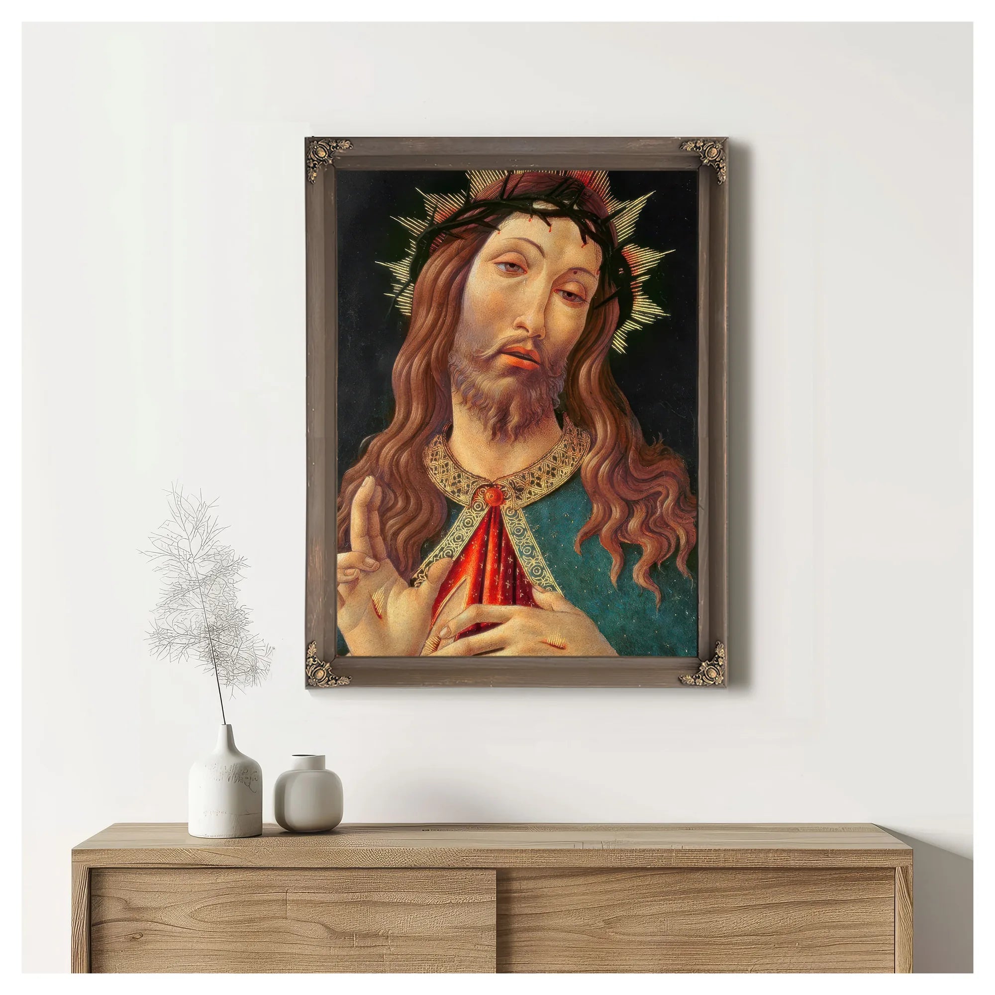 Ecce Homo Or The Redeemer By Sandro Botticelli Fine Art Print