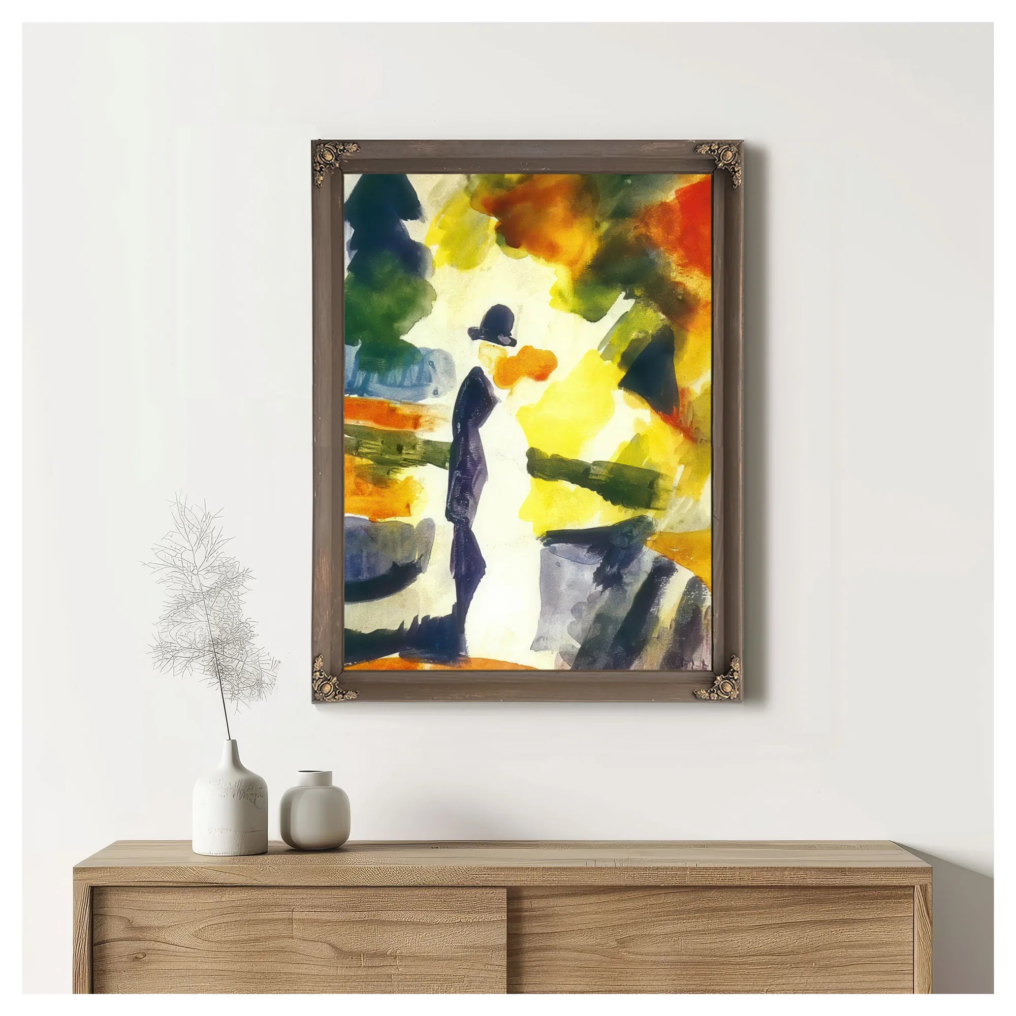 Couple In A Park By August Macke Fine Art Print