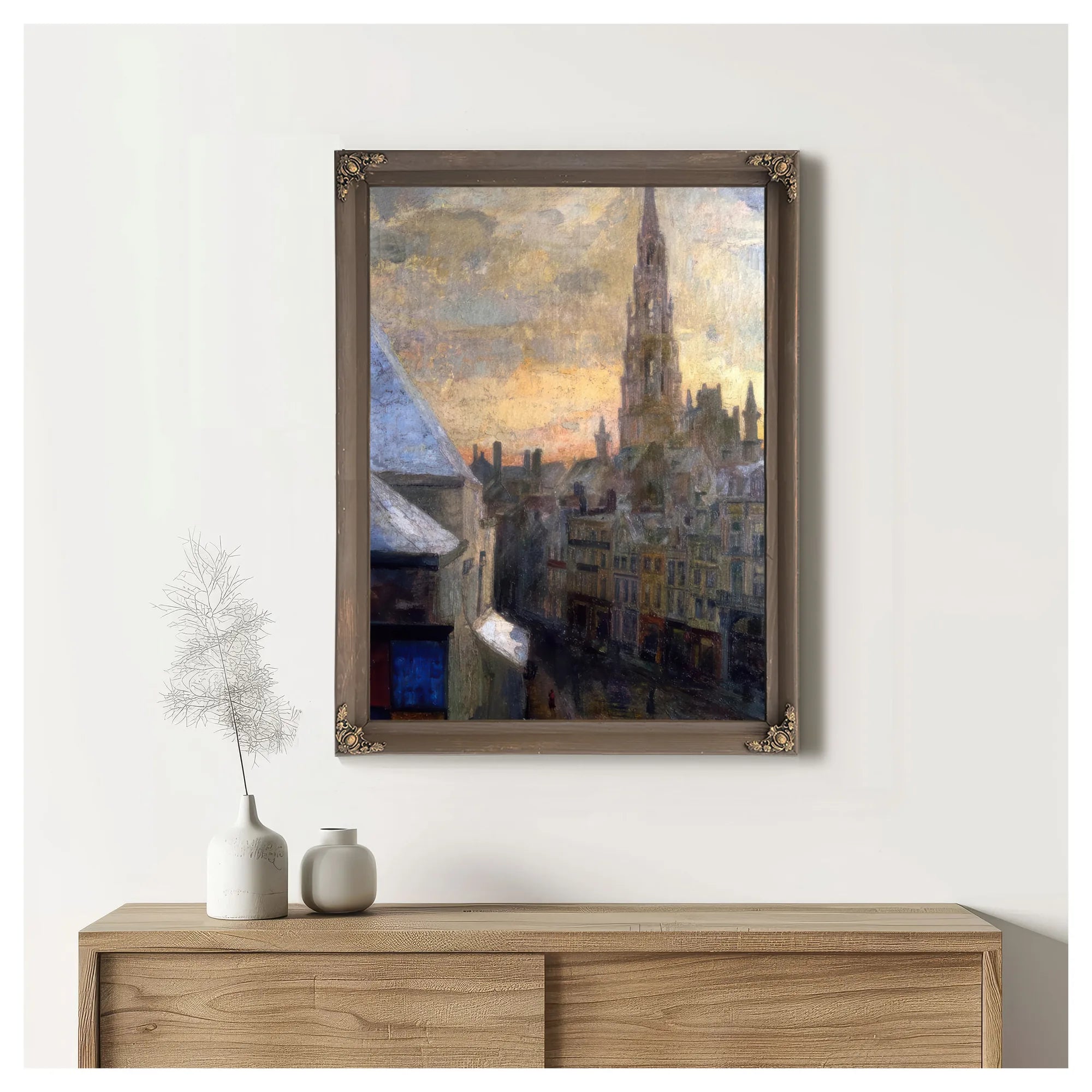 Brussels Town Hall By James Ensor Fine Art Print