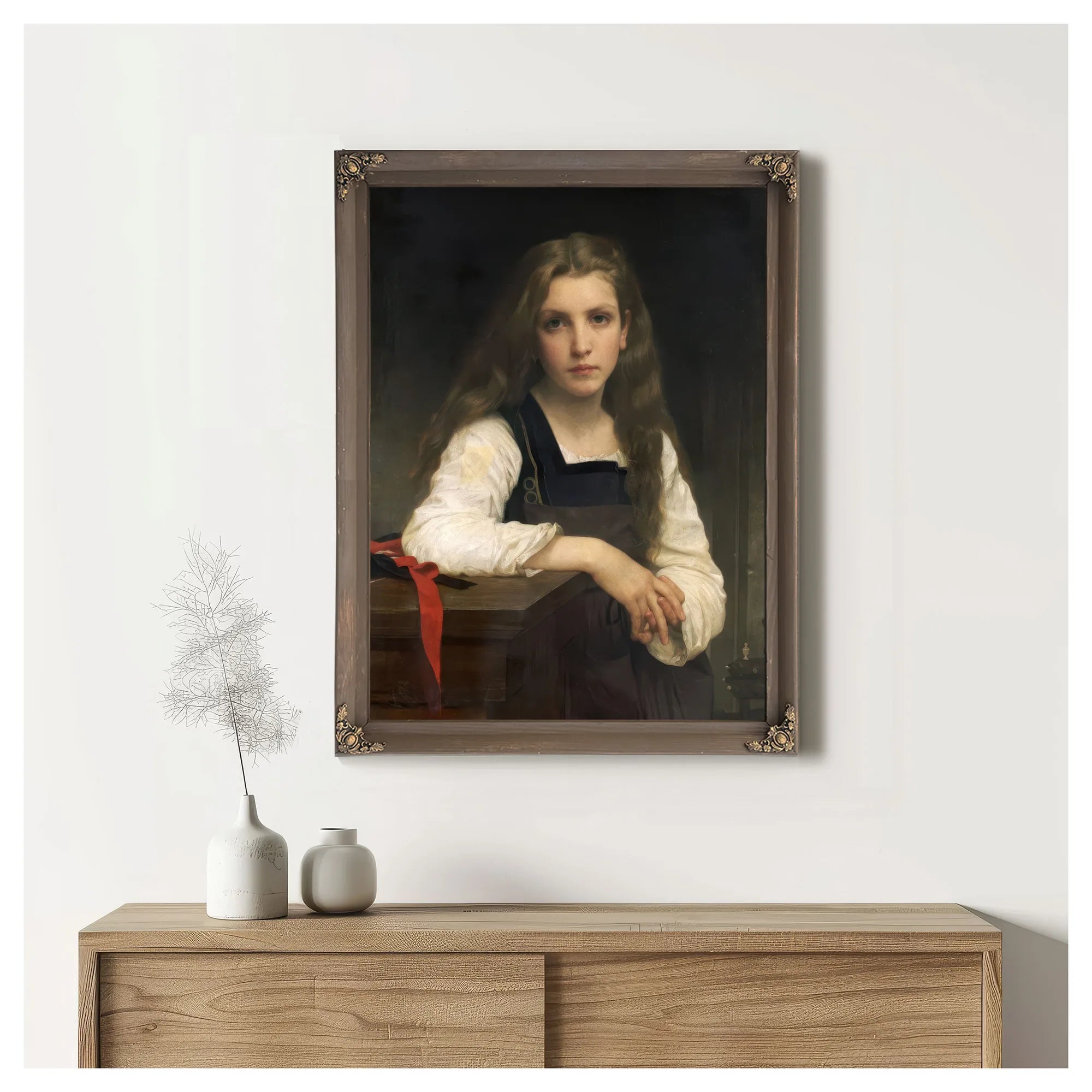 The Fair Spinner By William Adolphe Bouguereau Fine Art Print
