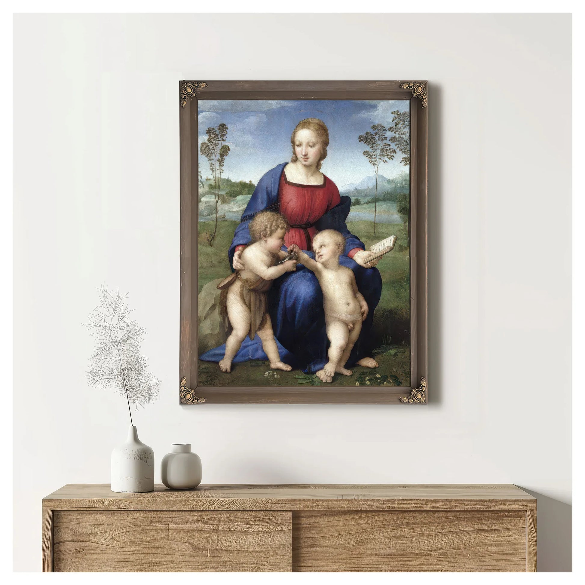 Madonna Del Cardellino (Madonna Of The Goldfinch) By Raphael Fine Art Print
