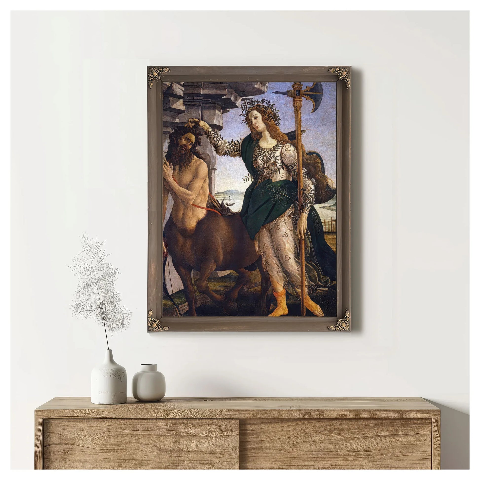 Pallas And The Centaur by Sandro Botticelli Fine Art Print