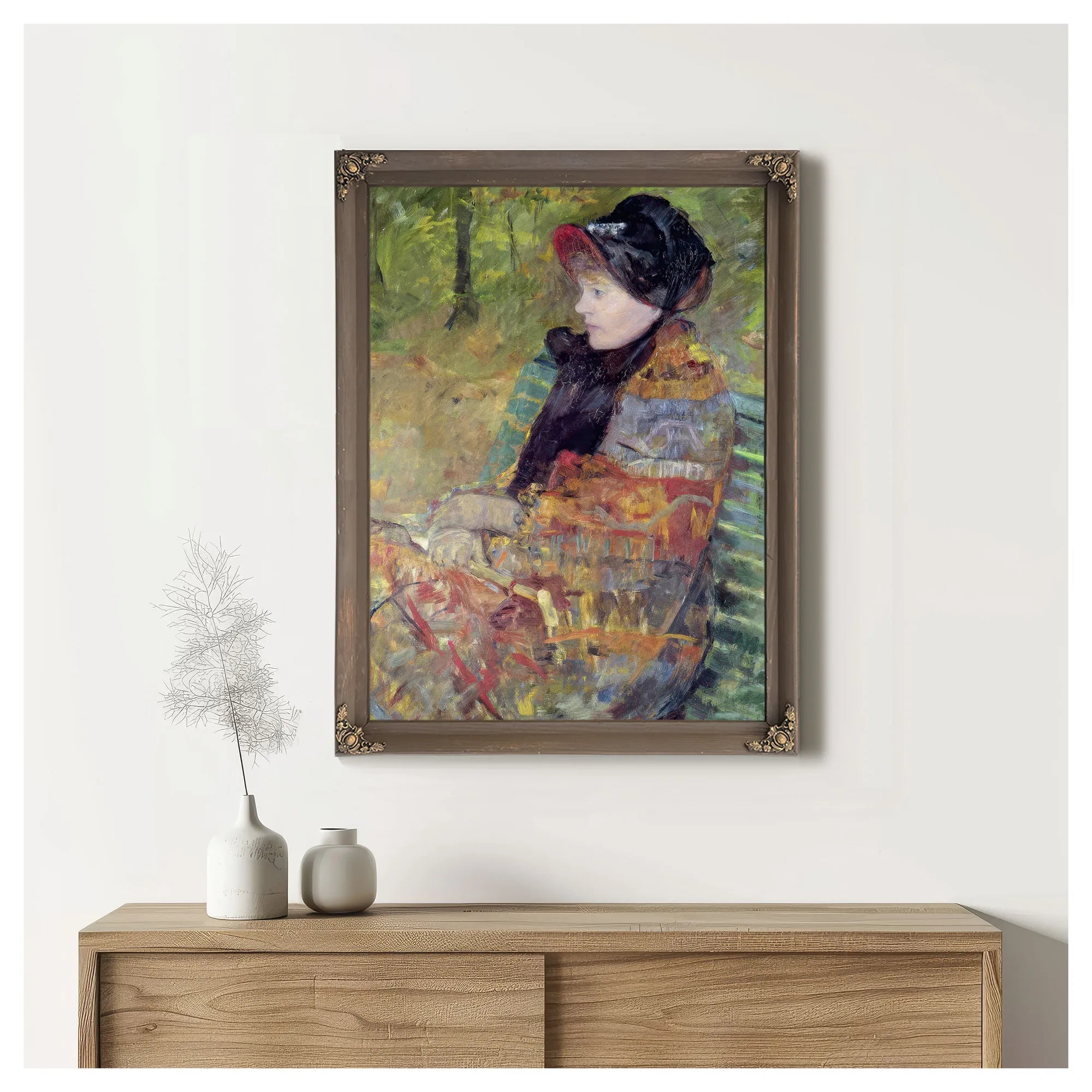 Portrait Of Mlle C. Lydia Cassatt 1 By Mary Cassatt Fine Art Print