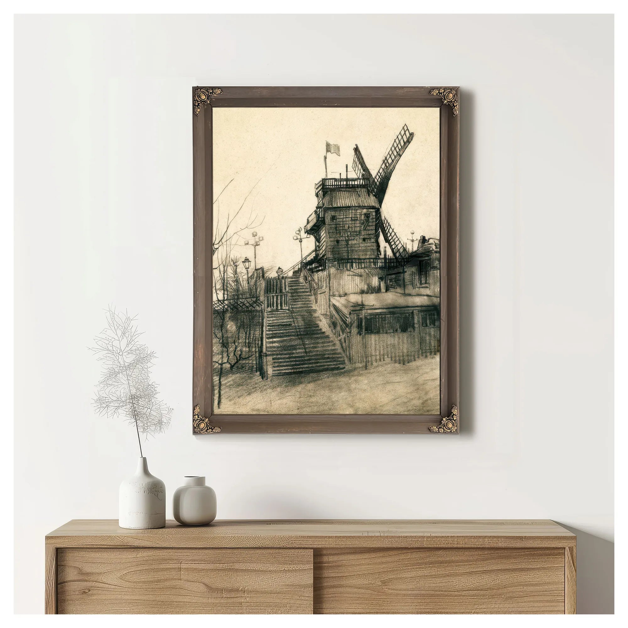 Moulin De La Galette By Vincent Van Gogh Fine Art Print