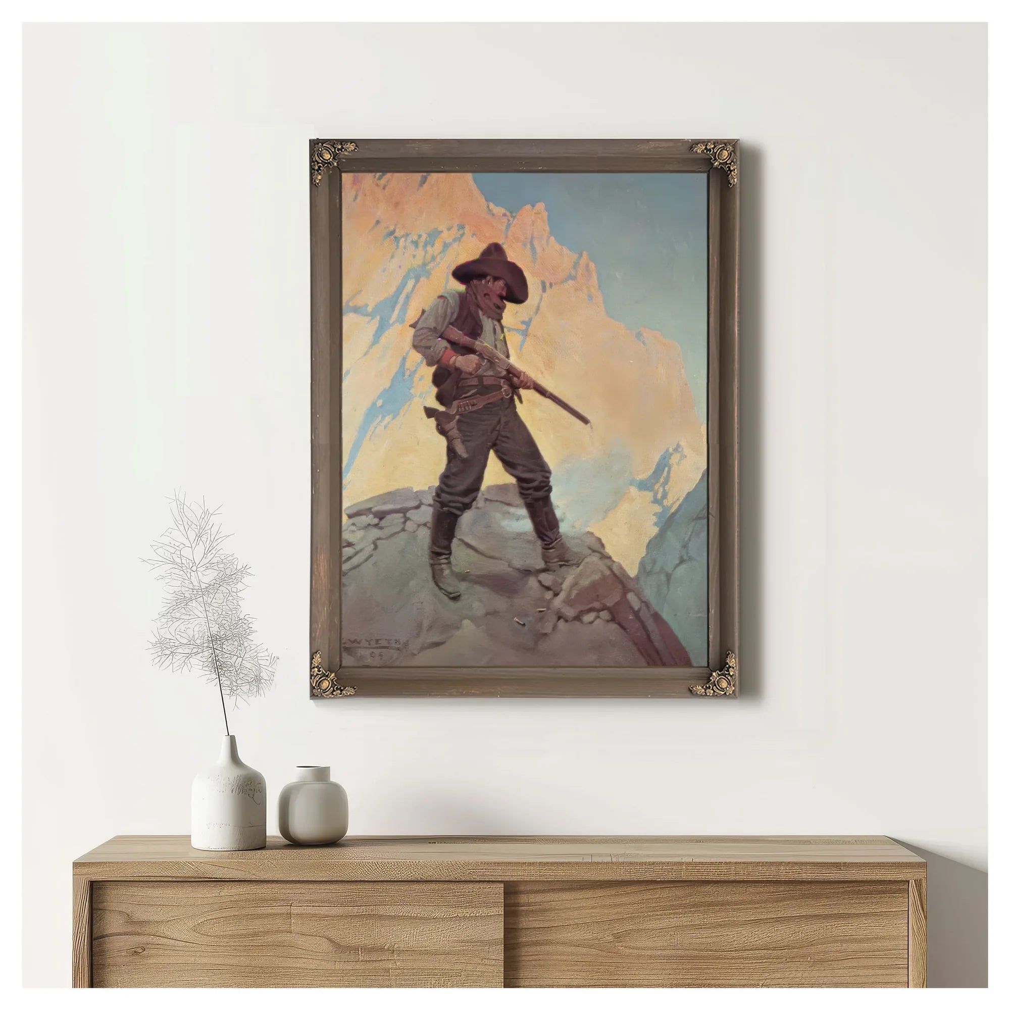 The Last Stand By NC Wyeth Fine Art Print
