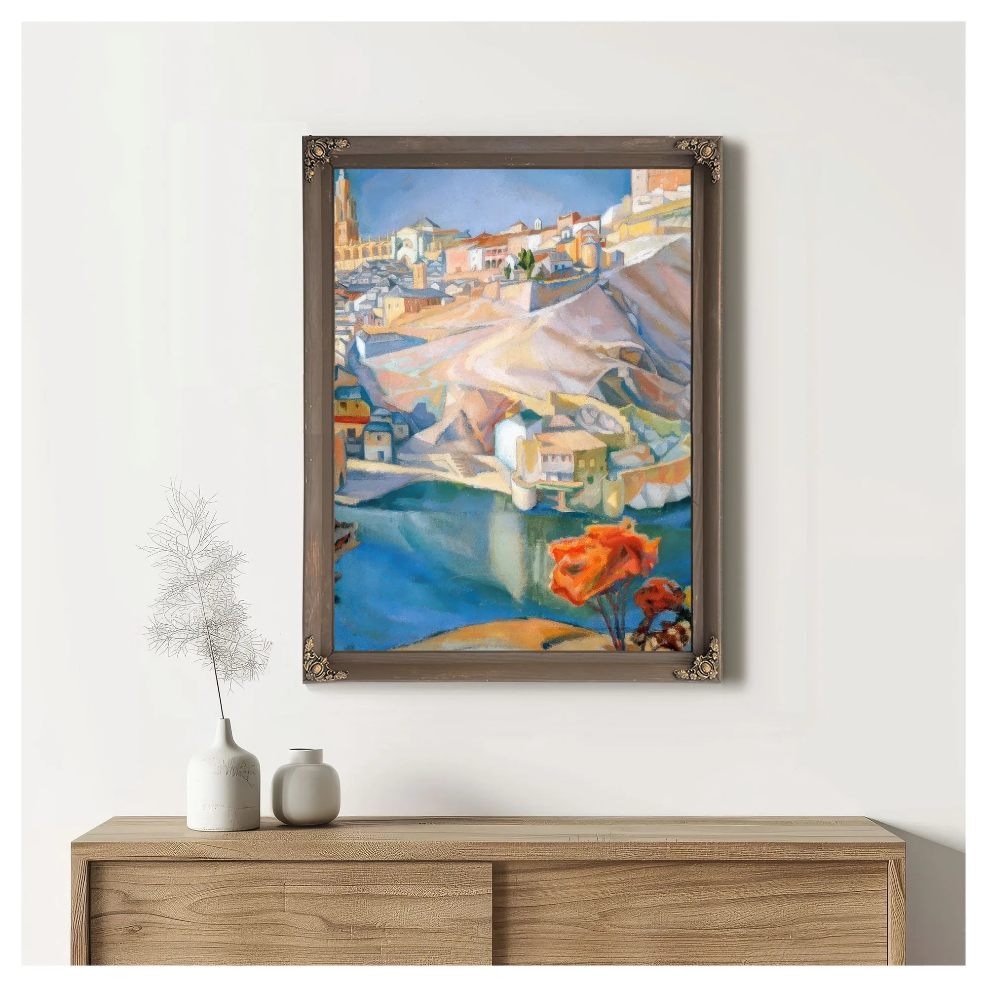 View Of Toledo By Diego Rivera Fine Art Print