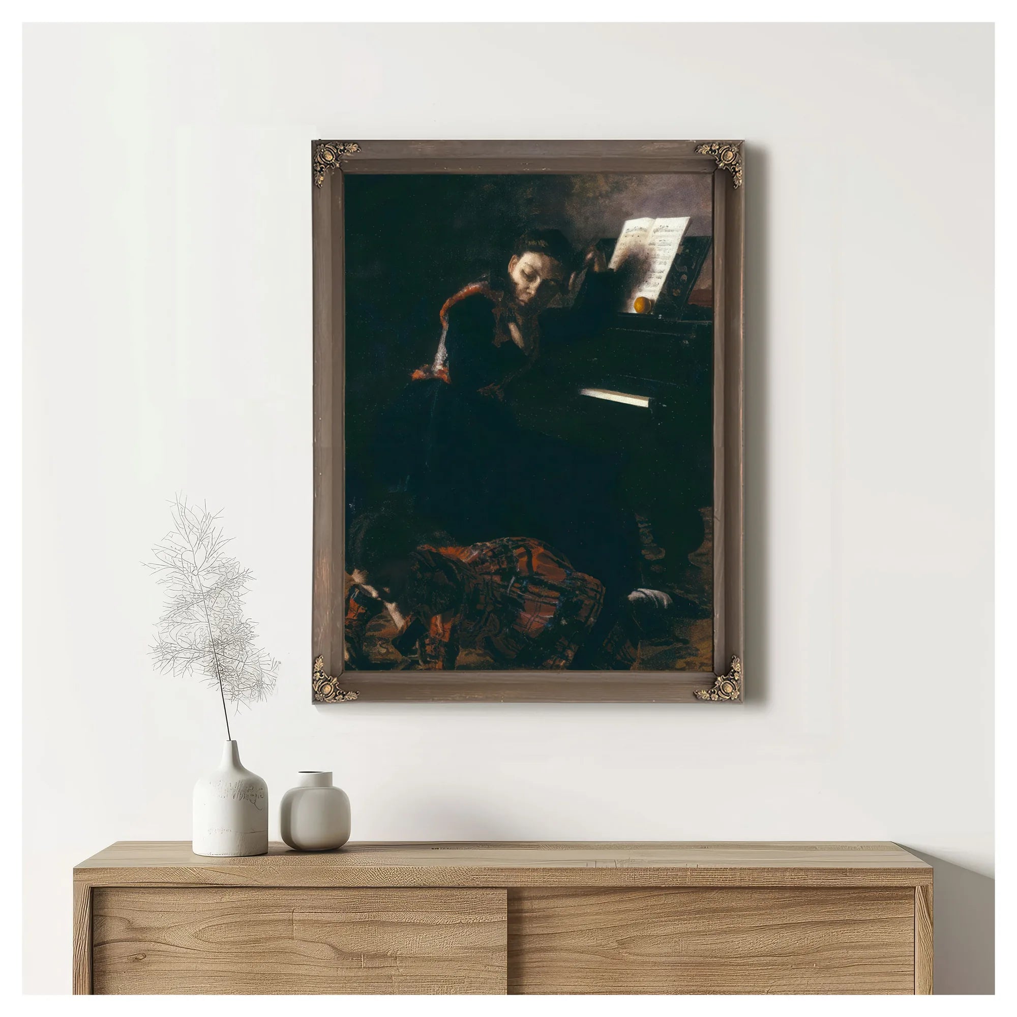 Home Scene By Thomas Eakins Fine Art Print