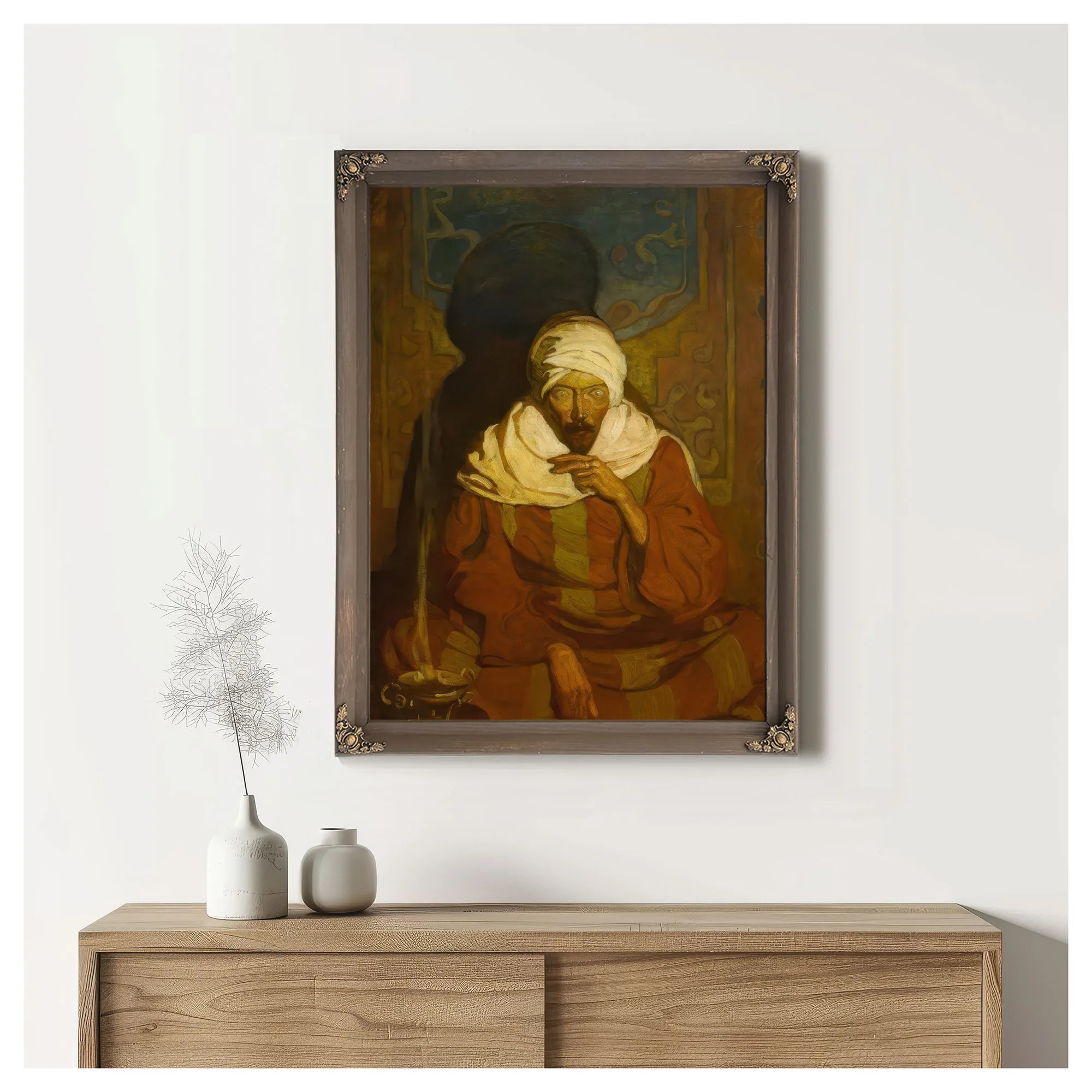 A Hindu Mystic (Seated Arab) By NC Wyeth Fine Art Print