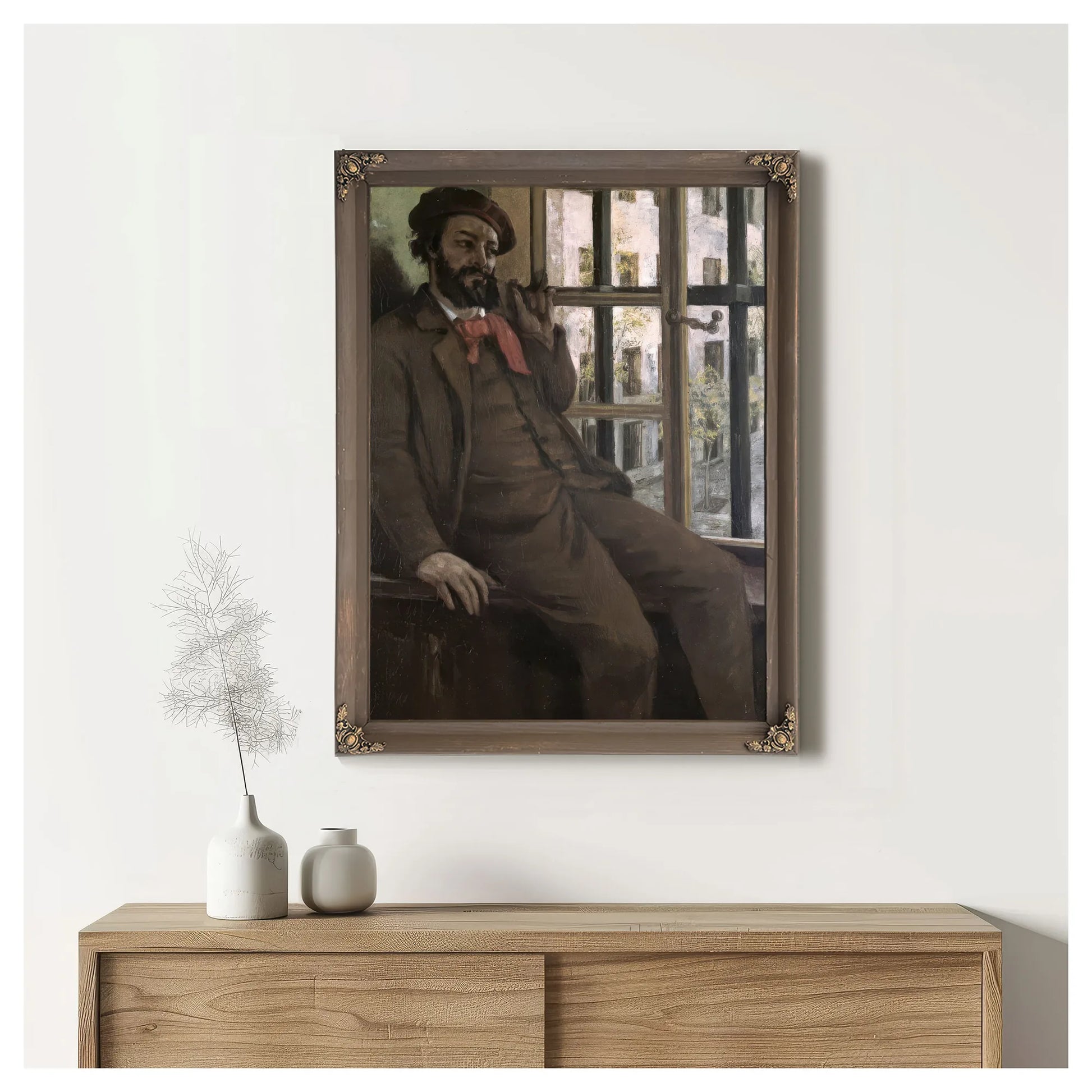 Self Portrait At Sainte Pelagie By Jean Desire Gustave Courbet Fine Art Print