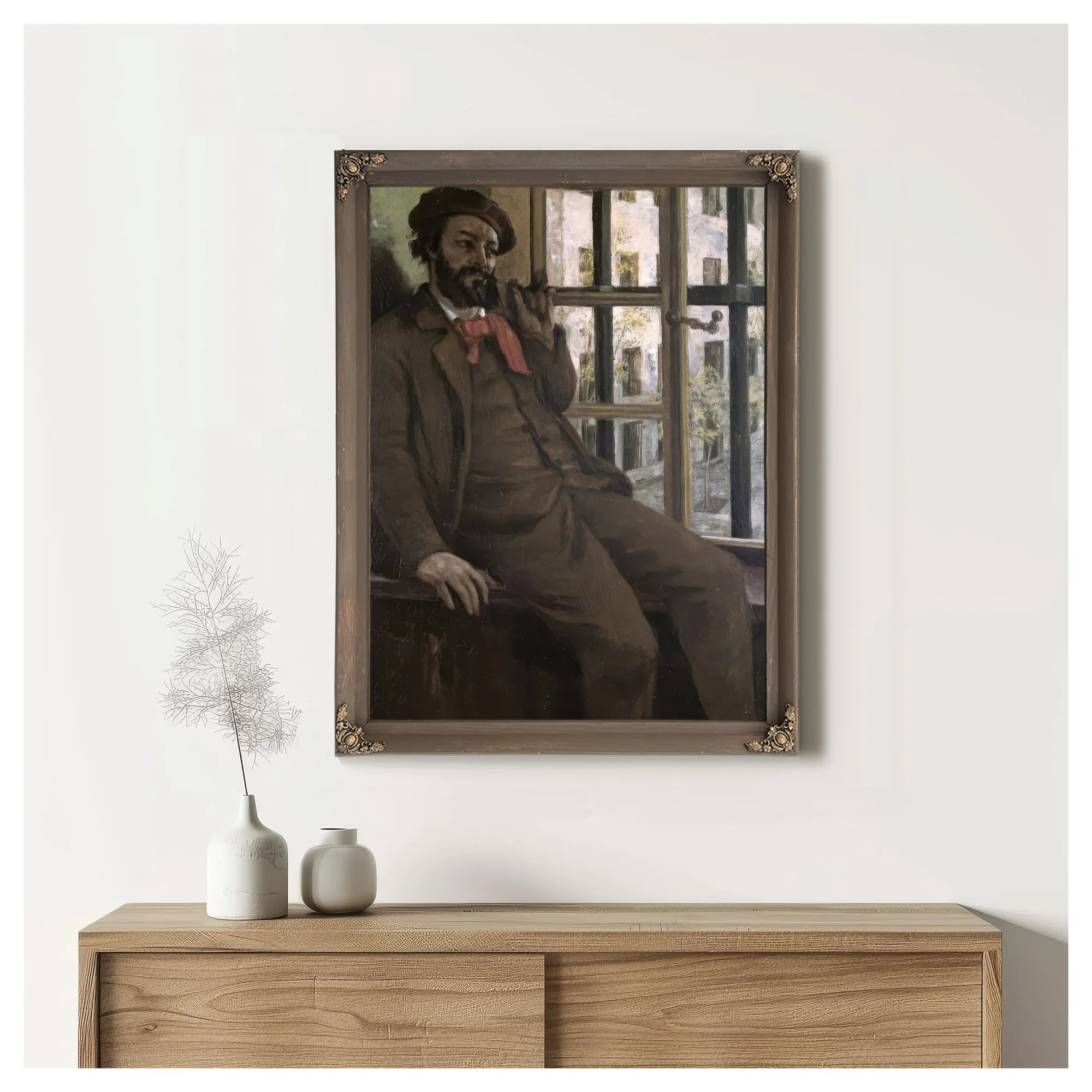 Self Portrait At Sainte Pelagie By Jean Desire Gustave Courbet Fine Art Print