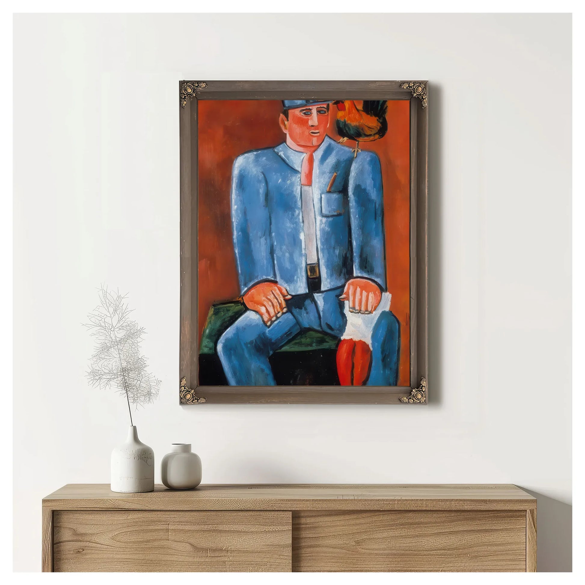 Young Seadog With Friend Billy By Marsden Hartley Fine Art Print