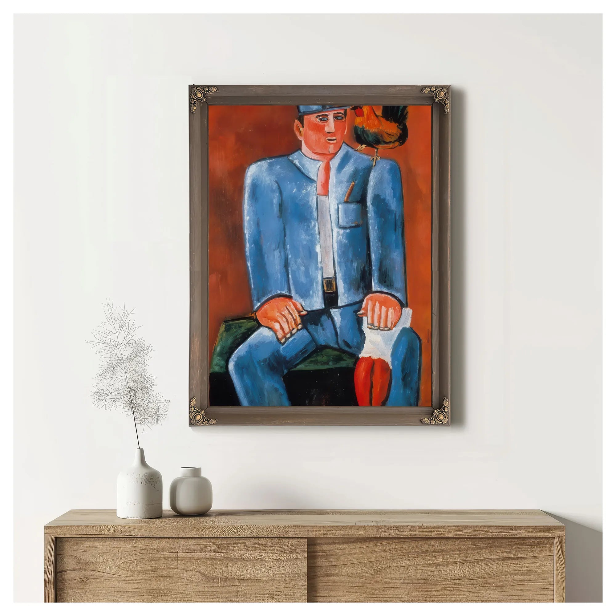 Young Seadog With Friend Billy By Marsden Hartley Fine Art Print