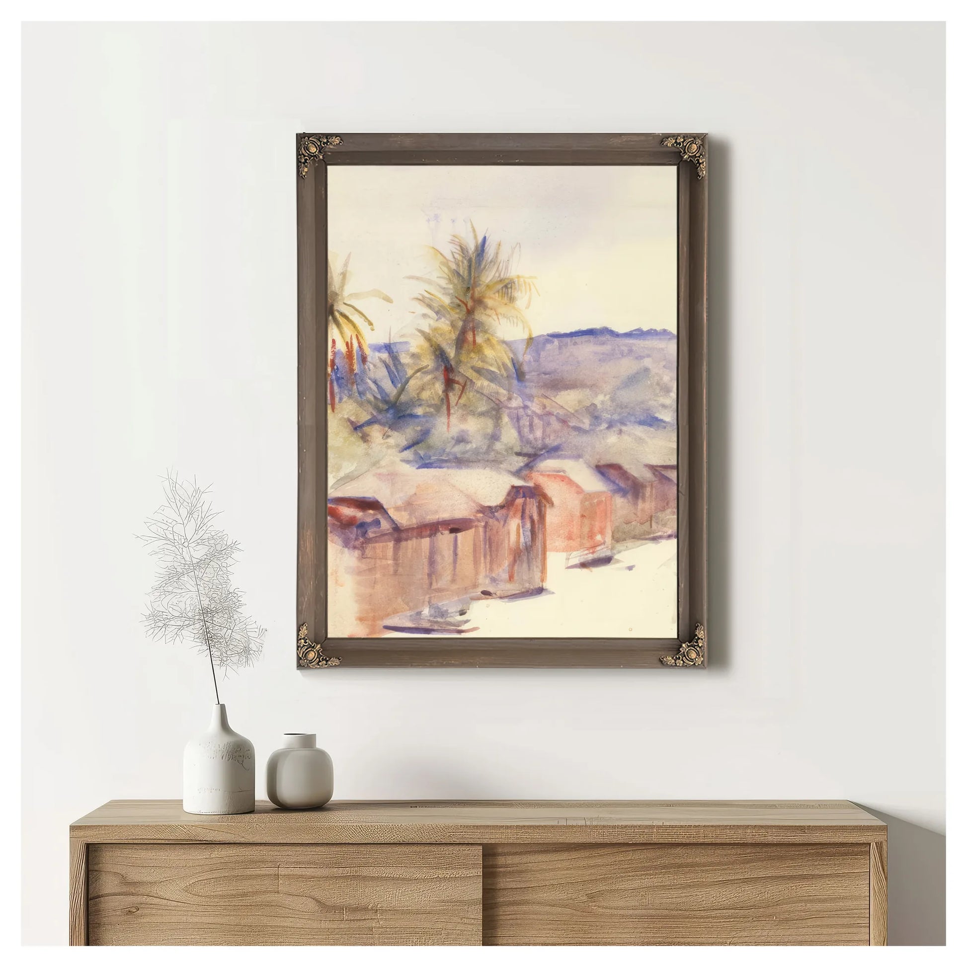Village Street, Dominica By Abbott Handerson Thayer Fine Art Print