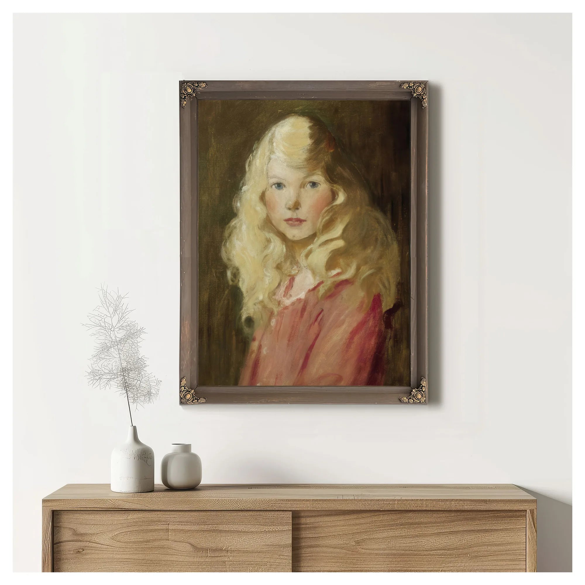 Portrait Of A Girl By Jessie Willcox Smith Fine Art Print