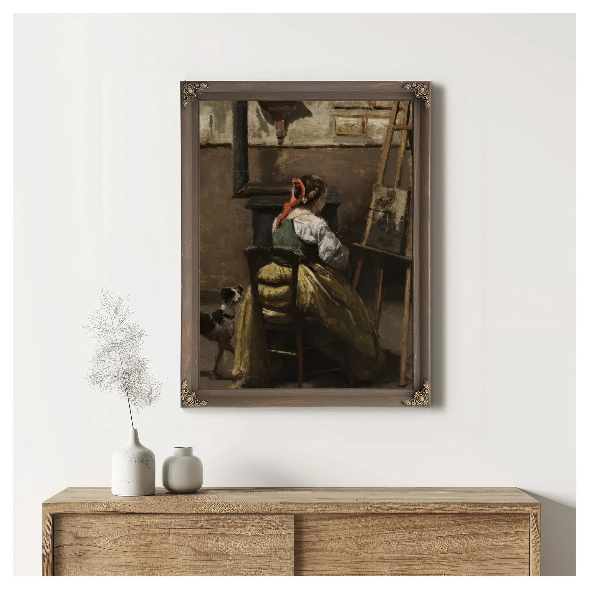 The Artist's Studio By Jean Baptiste Camille Corot Fine Art Print