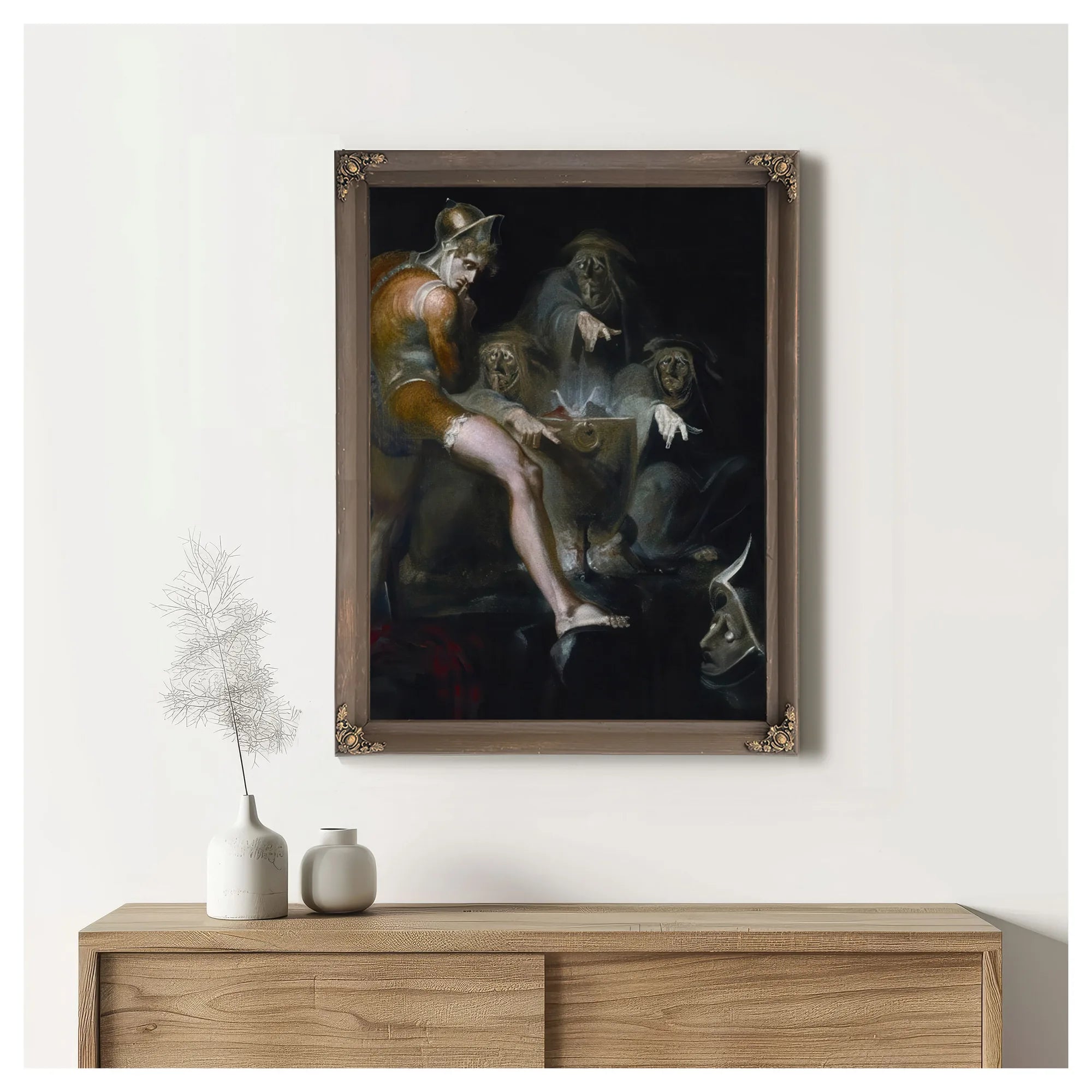 Macbeth Consulting The Vision Of The Armed Head By Henry Fuseli Fine Art Print
