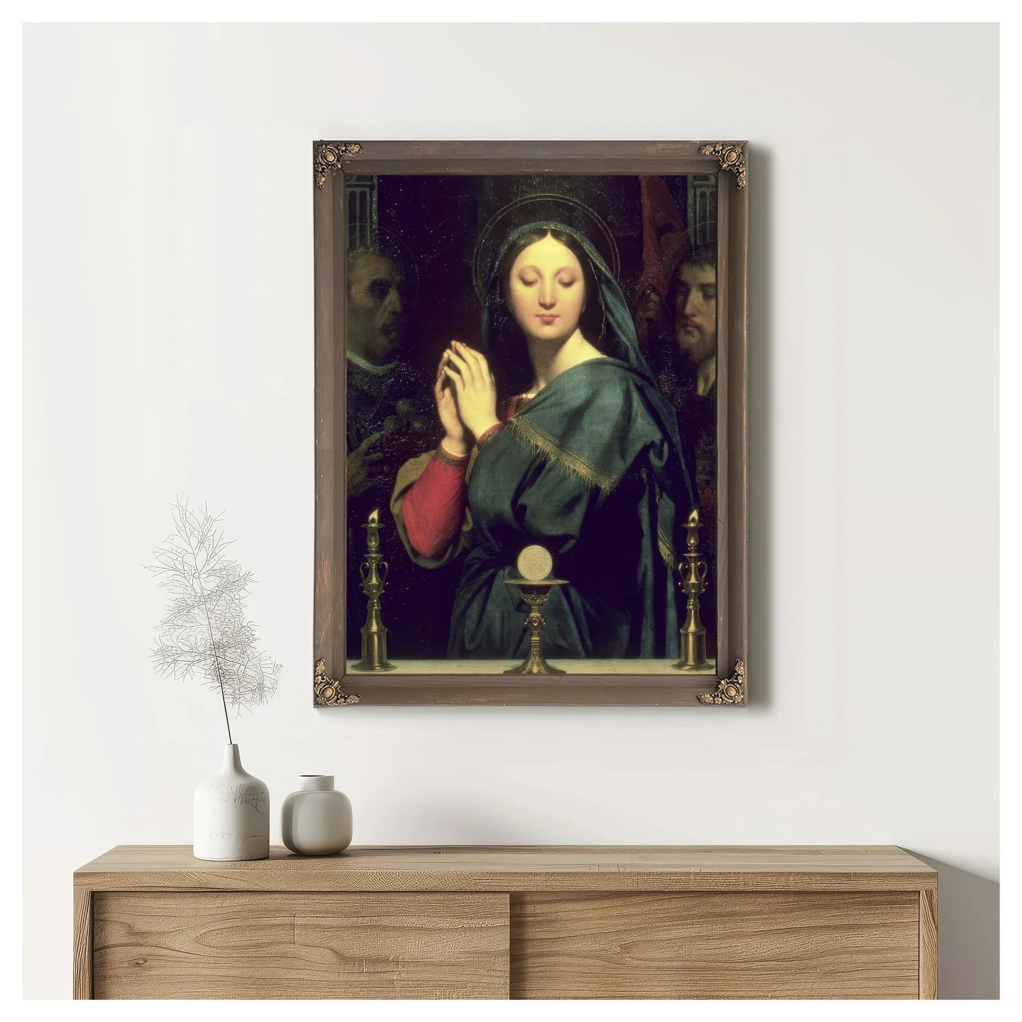 The Virgin With The Host By Jean Auguste Dominique Ingres Fine Art Print