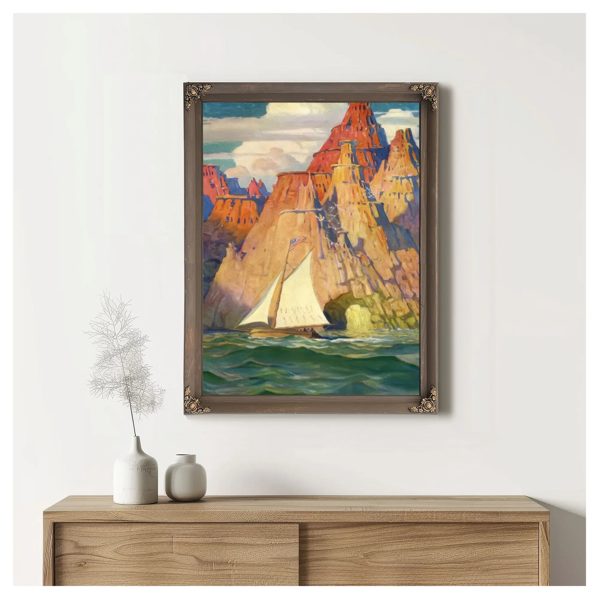 Mysterious Island By NC Wyeth Fine Art Print