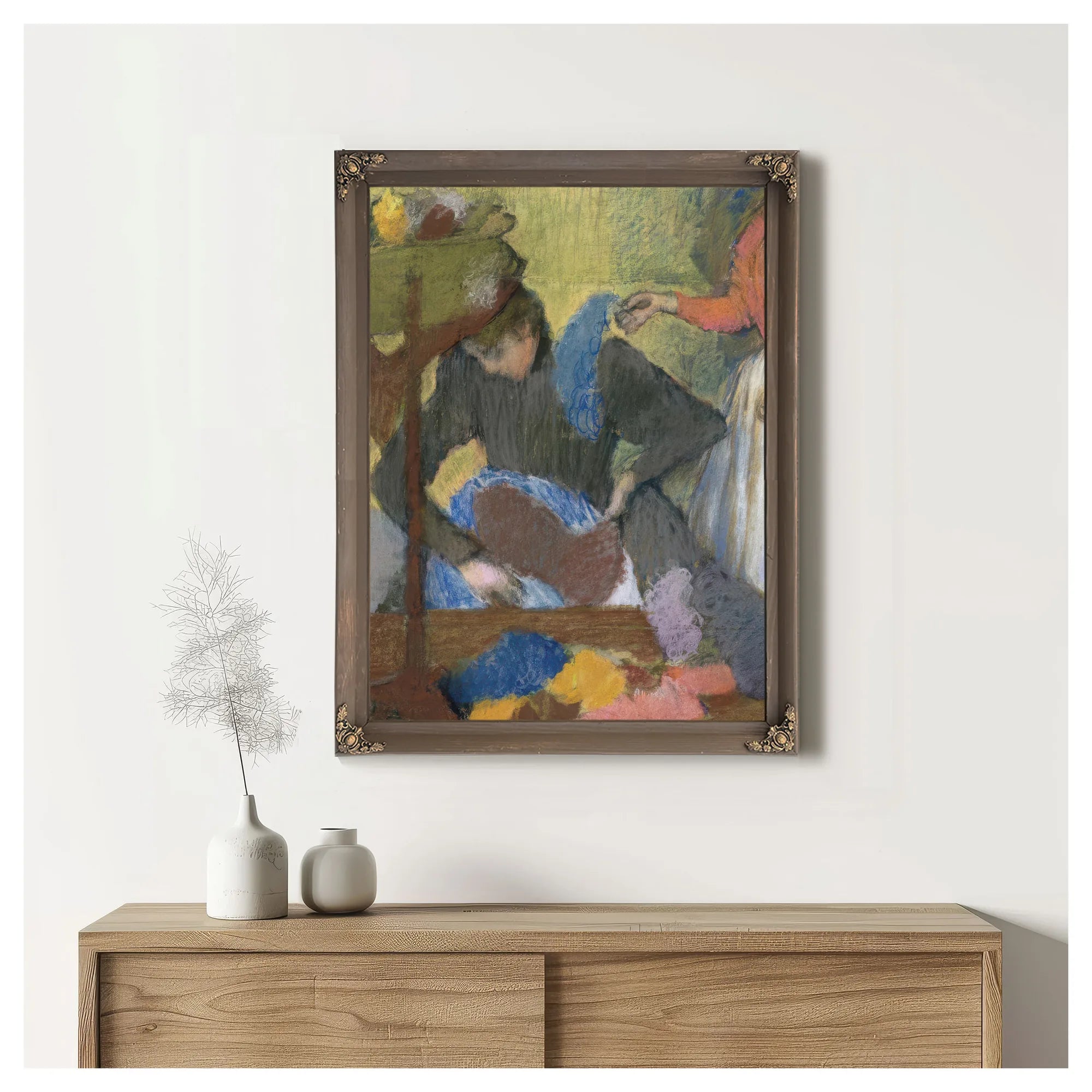 At The Milliner's By Edgar Degas Fine Art Print
