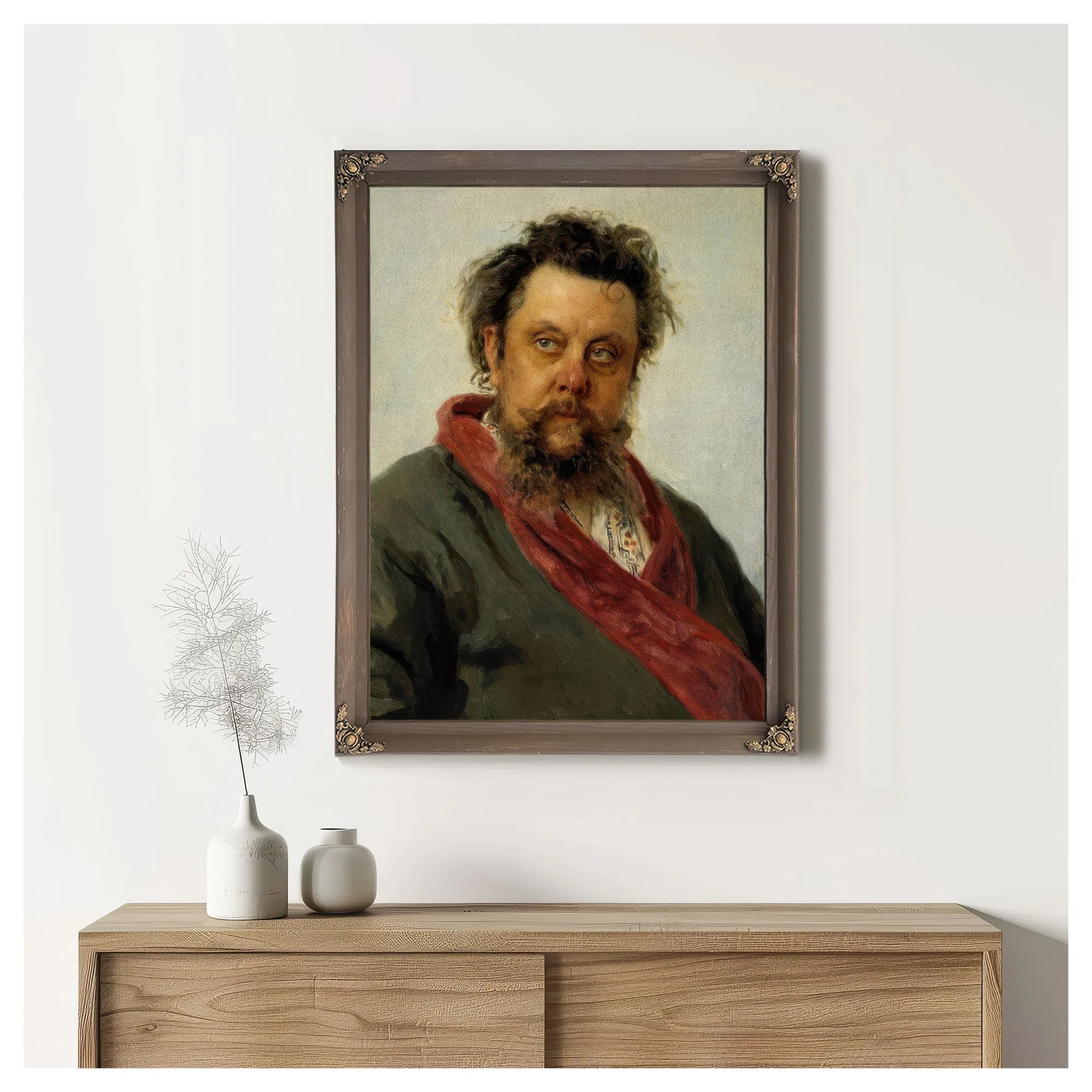 Portrait Of Modest Musorgsky 1881 By Ilya Repin Fine Art Print