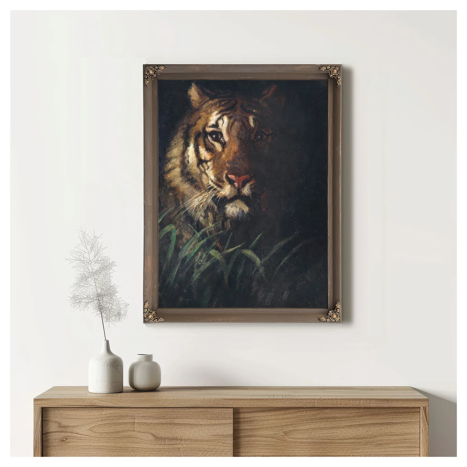 Tiger's Head By Abbott Handerson Thayer Fine Art Print
