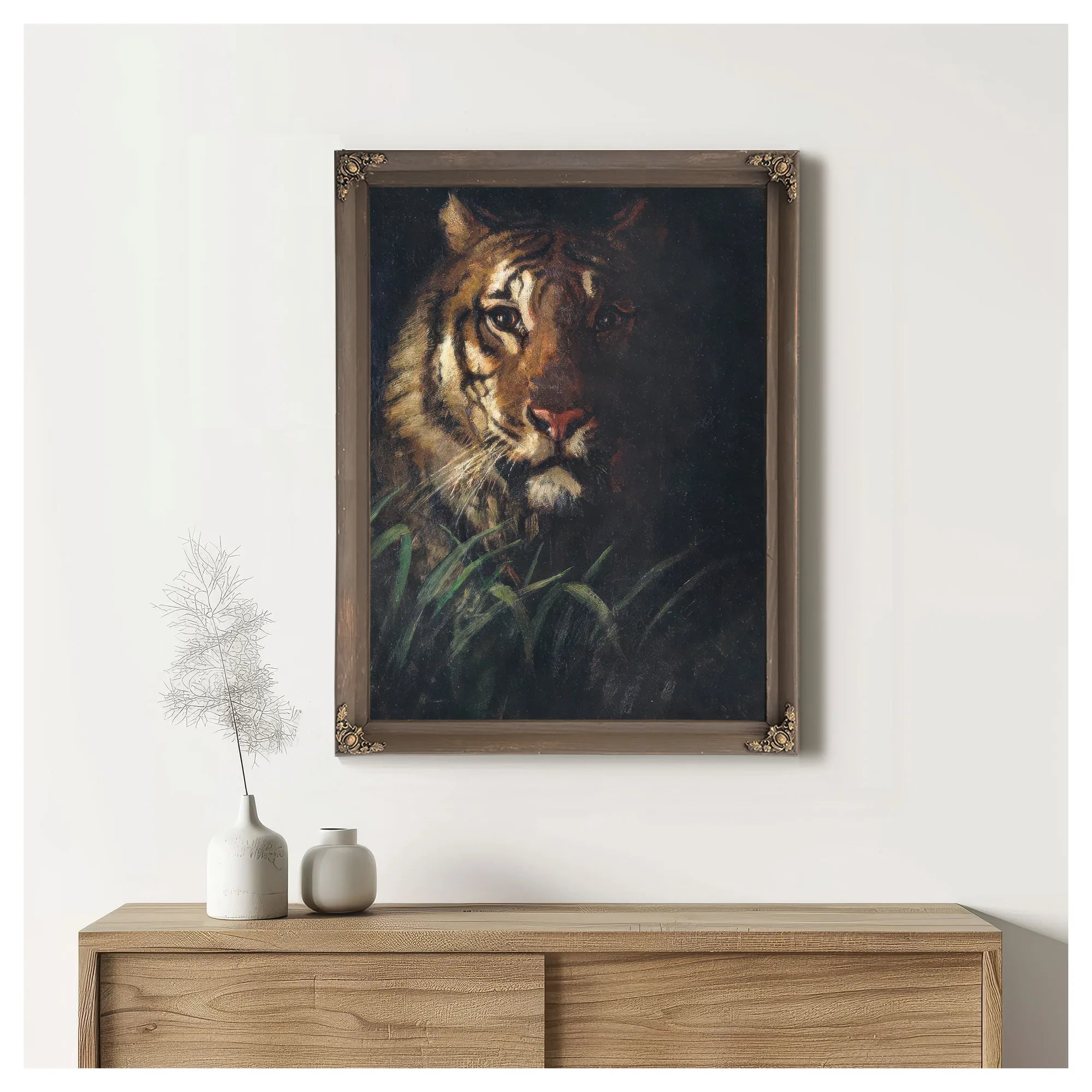 Tiger's Head By Abbott Handerson Thayer Fine Art Print