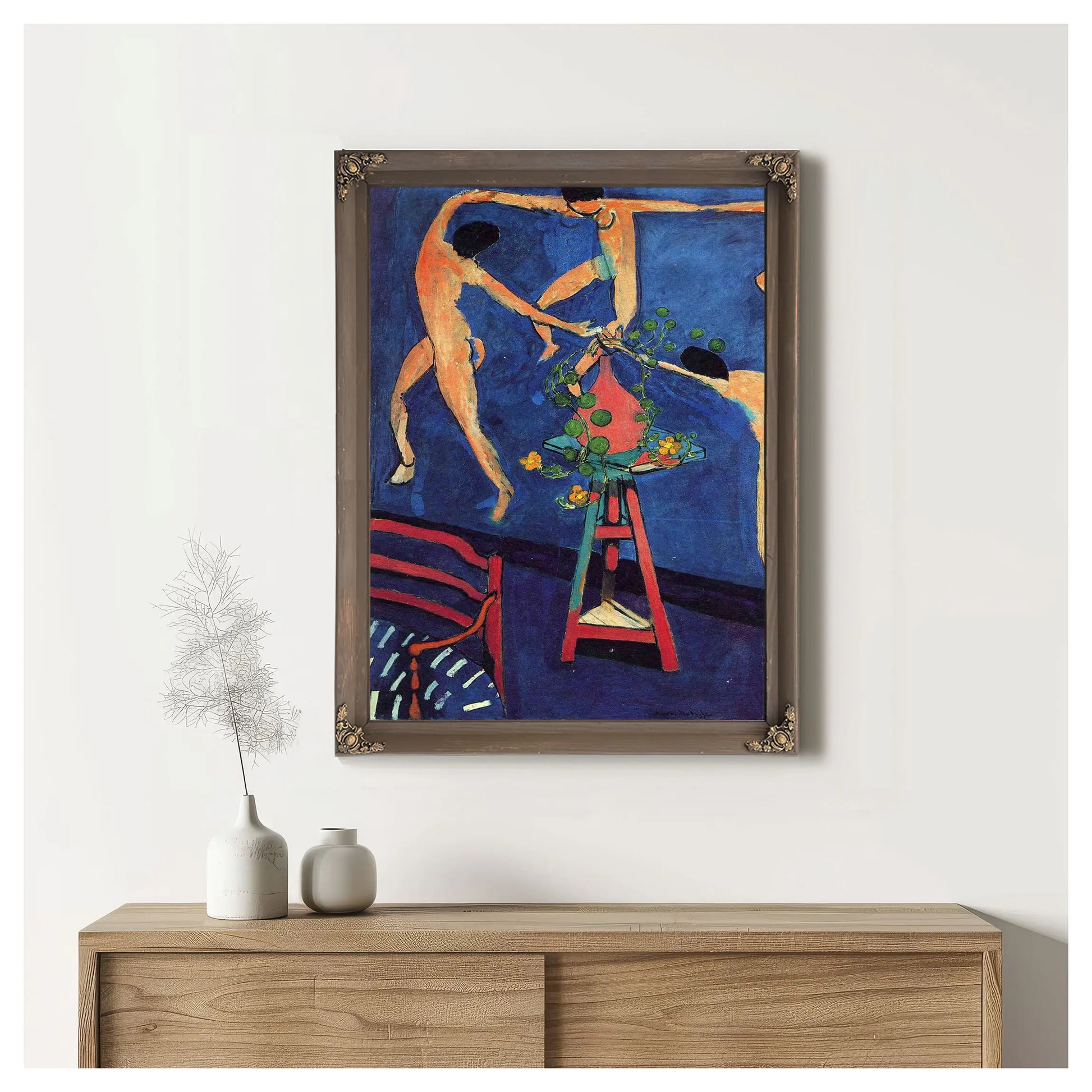 Nasturtiums With The Painting Dance  by Henri Matisse