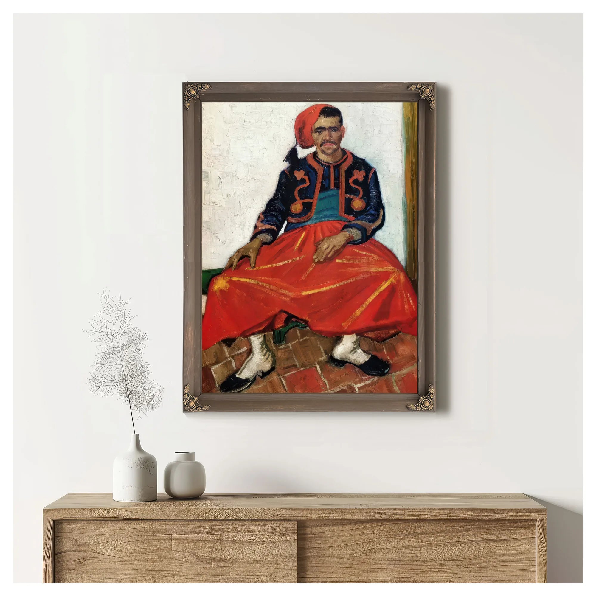 The Seated Zouave By Vincent Van Gogh Fine Art Print