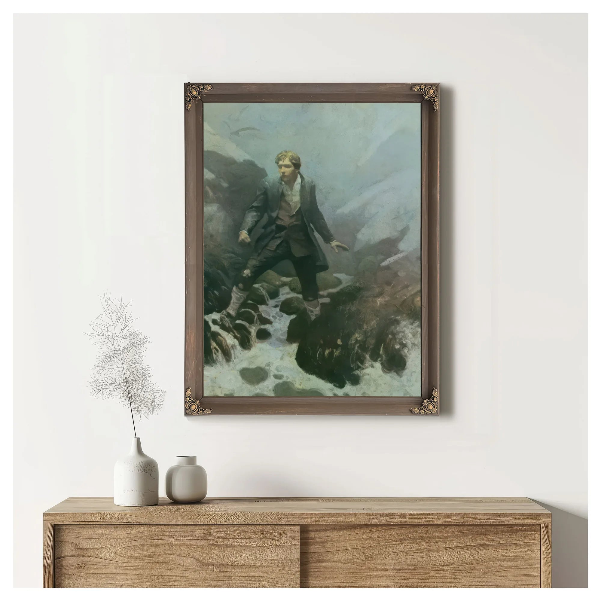 On The Isle Of Erraid By NC Wyeth Fine Art Print