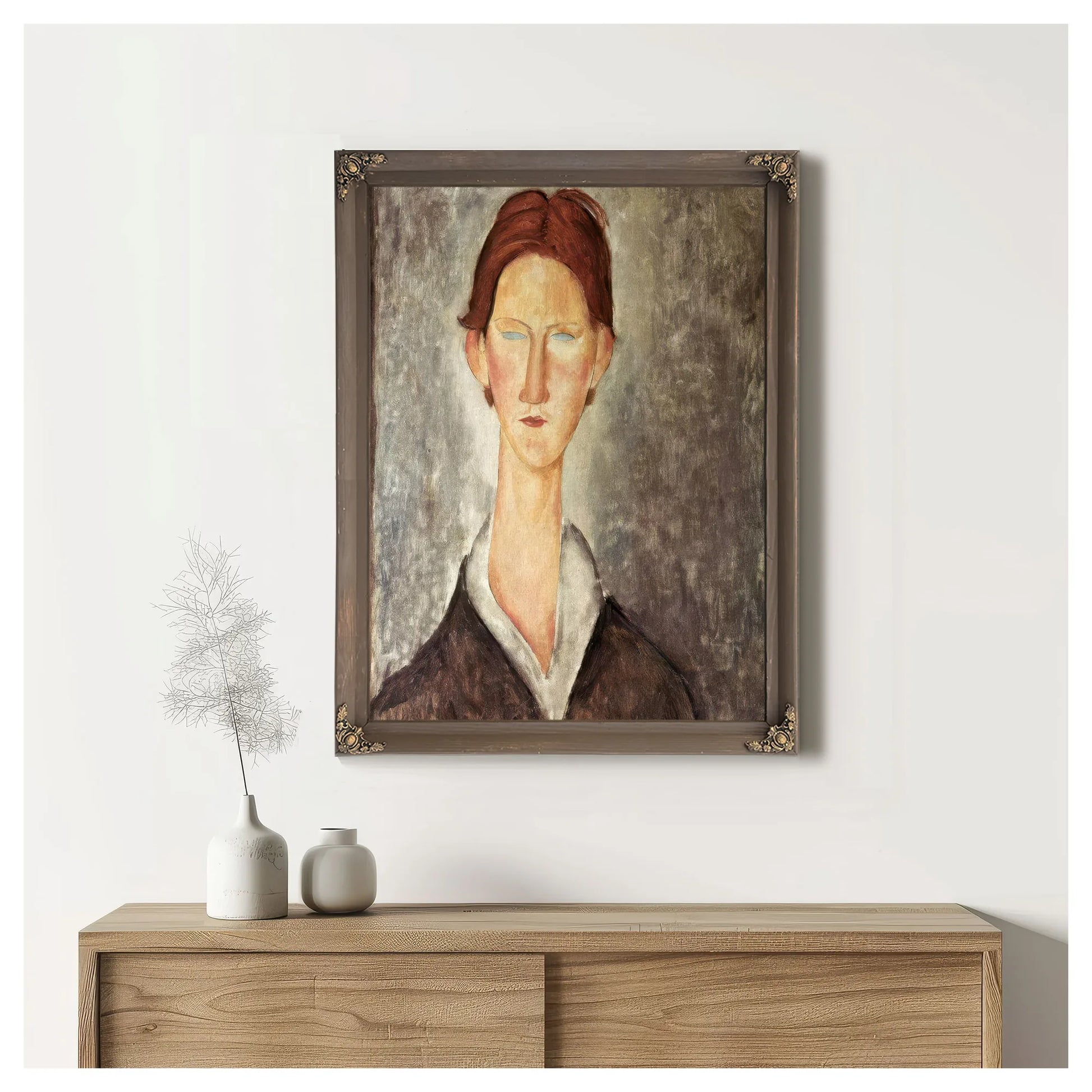 Portrait Of A Student By Amedeo Modigliani Fine Art Print