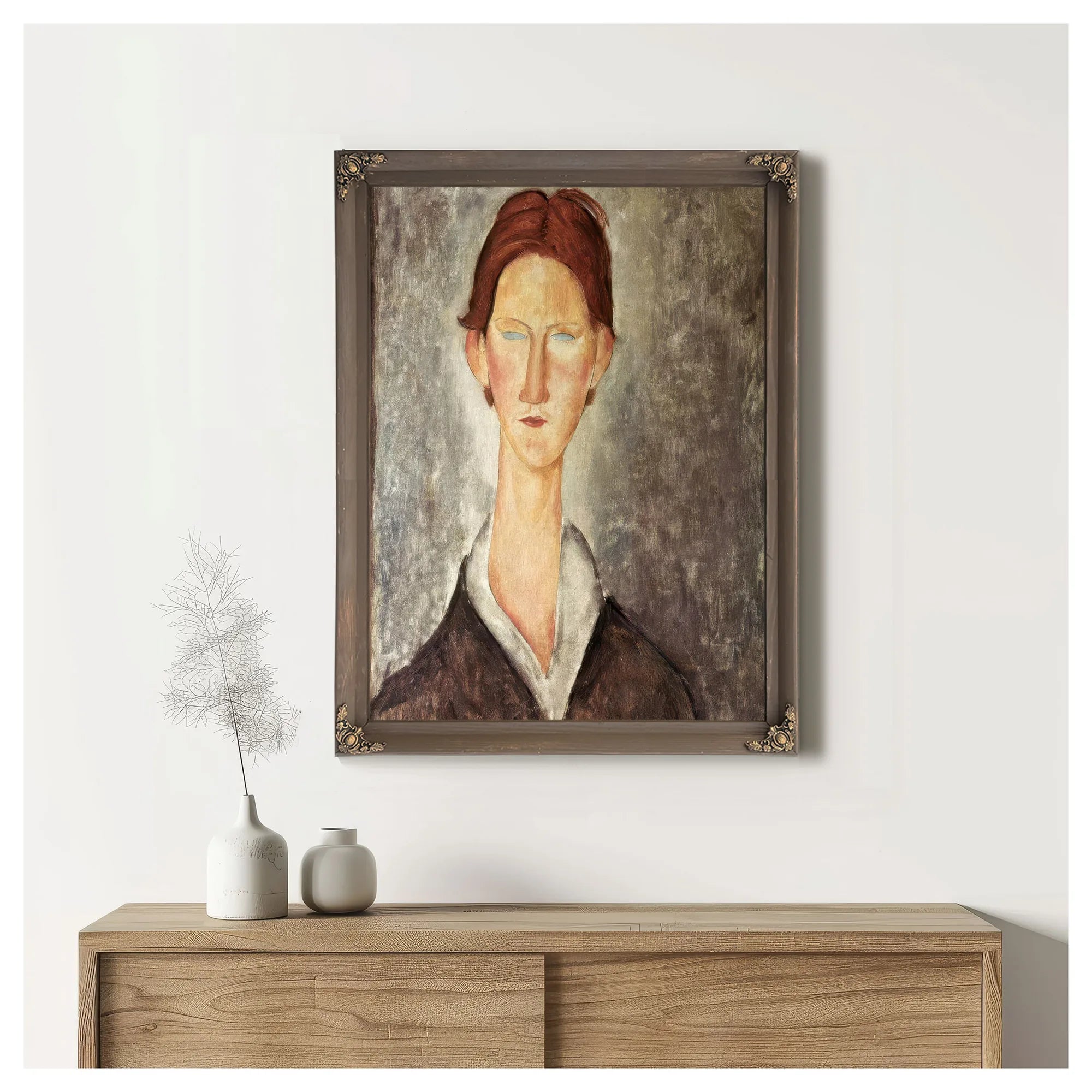 Portrait Of A Student By Amedeo Modigliani Fine Art Print