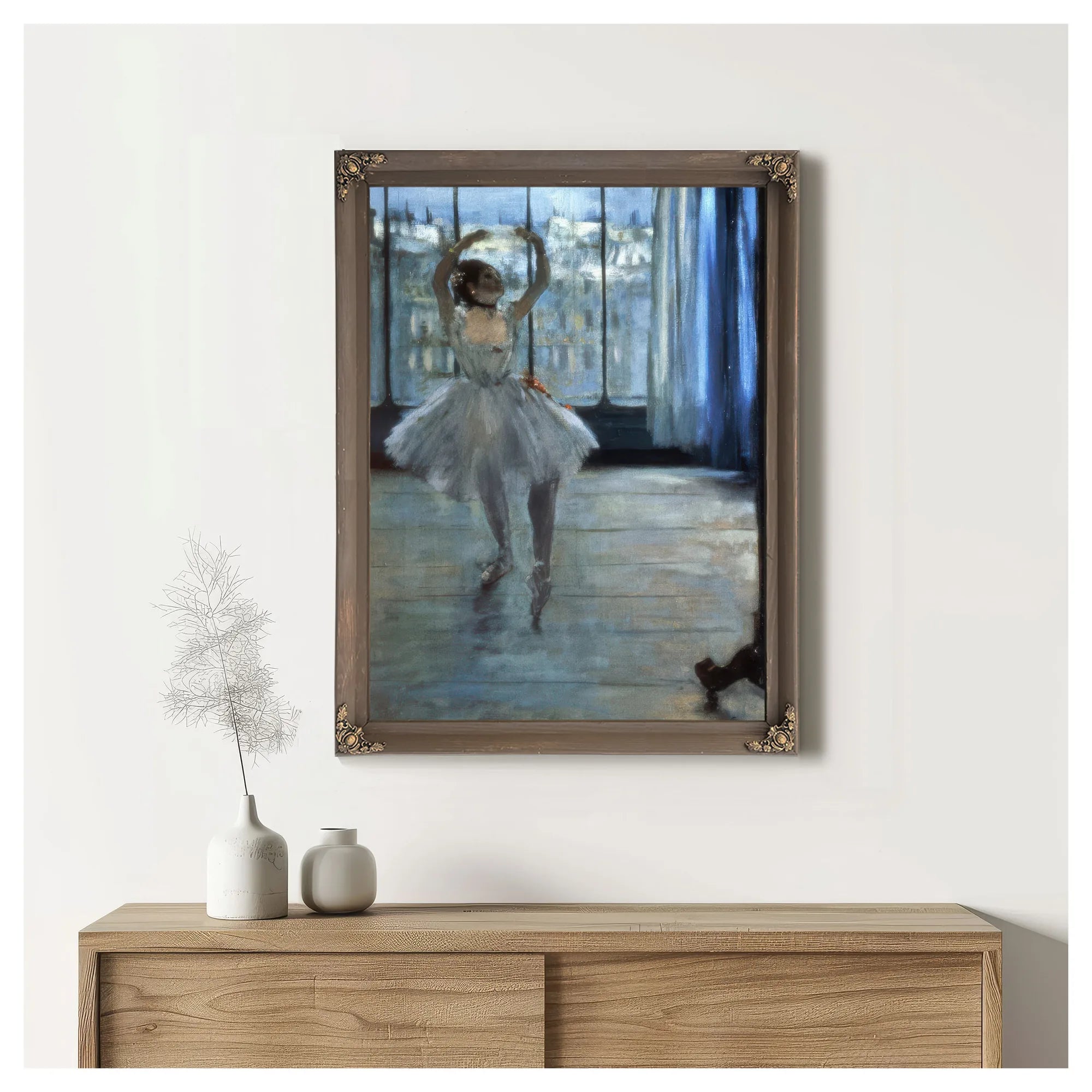 Dancer In Front Of A Window (Dancer At The Photographer's Studio) By Edgar Degas Fine Art Print