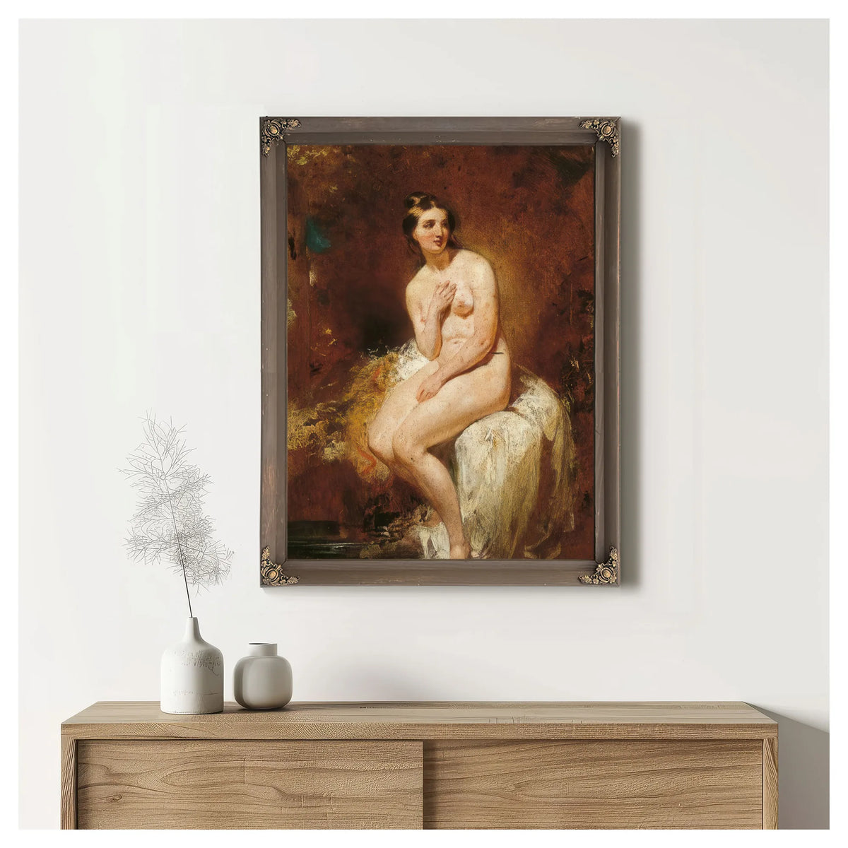 The Bather By William Etty Fine Art Print