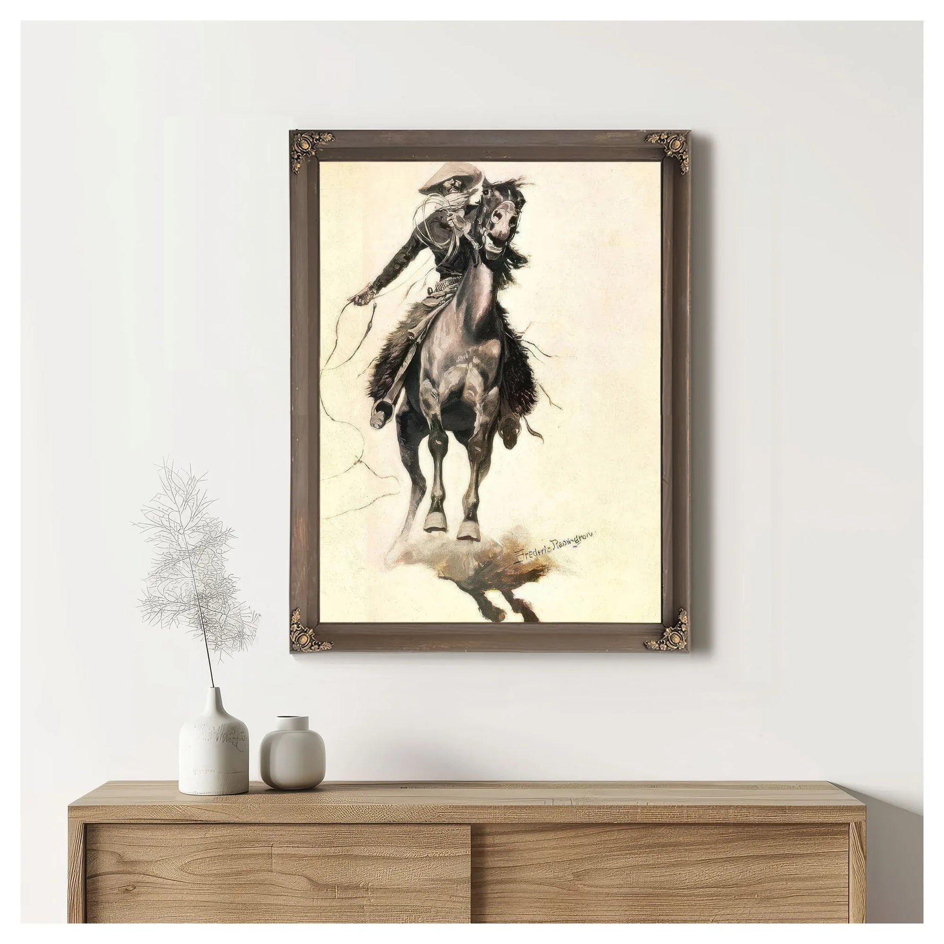 The Cow Puncher By Frederic Remington Fine Art Print