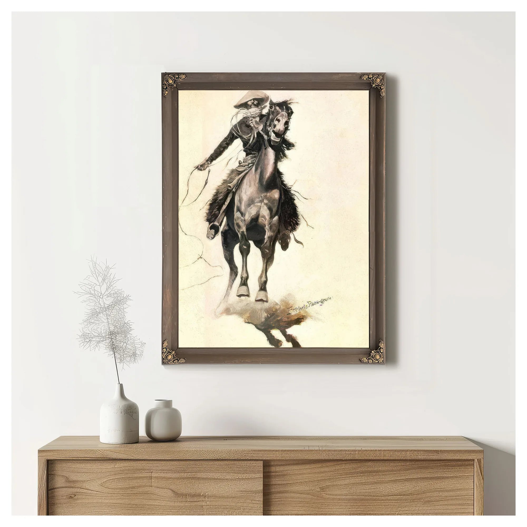 The Cow Puncher By Frederic Remington Fine Art Print