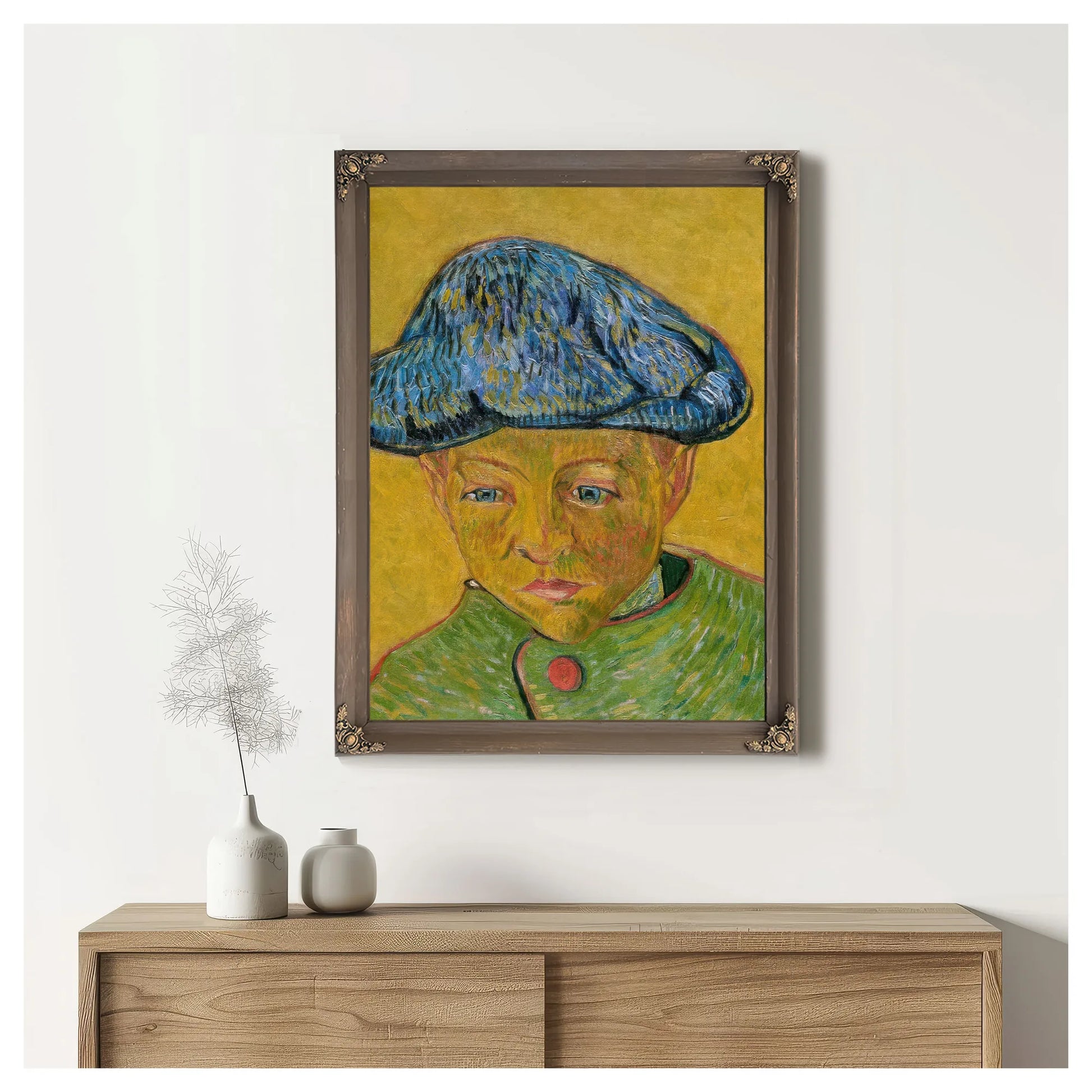 Portrait Of Camille Roulin By Vincent Van Gogh Fine Art Print