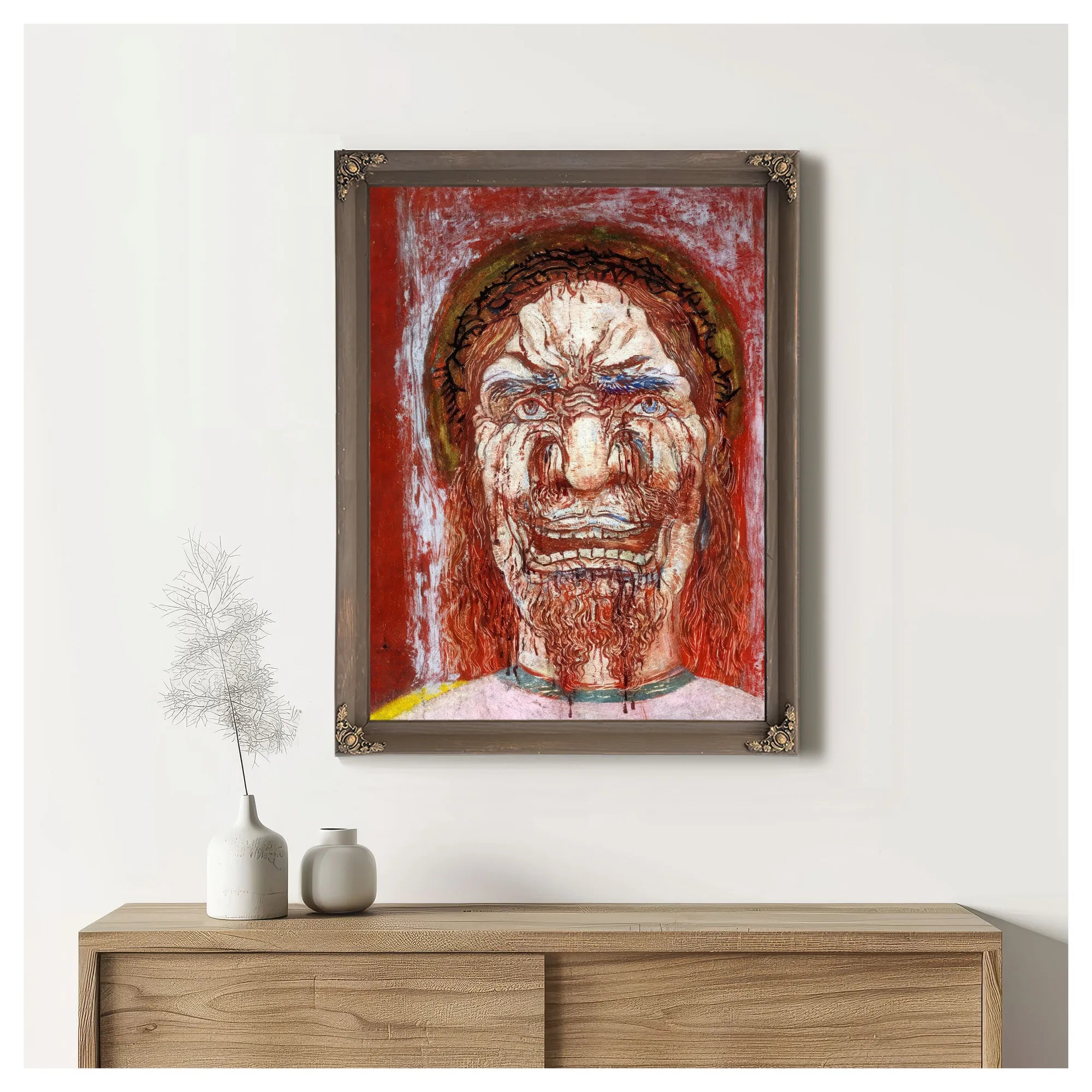 The Man Of Sorrows By James Ensor Fine Art Print